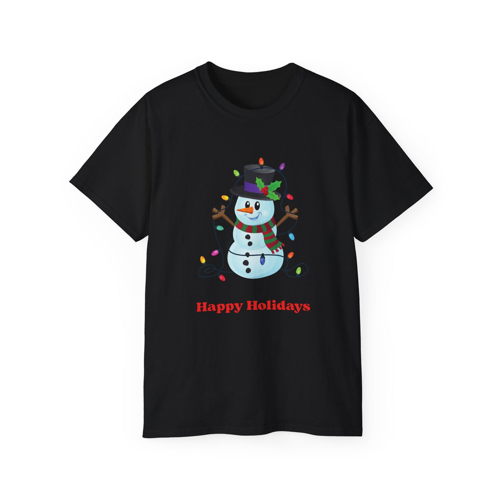 Happy Holidays Snowman Tee