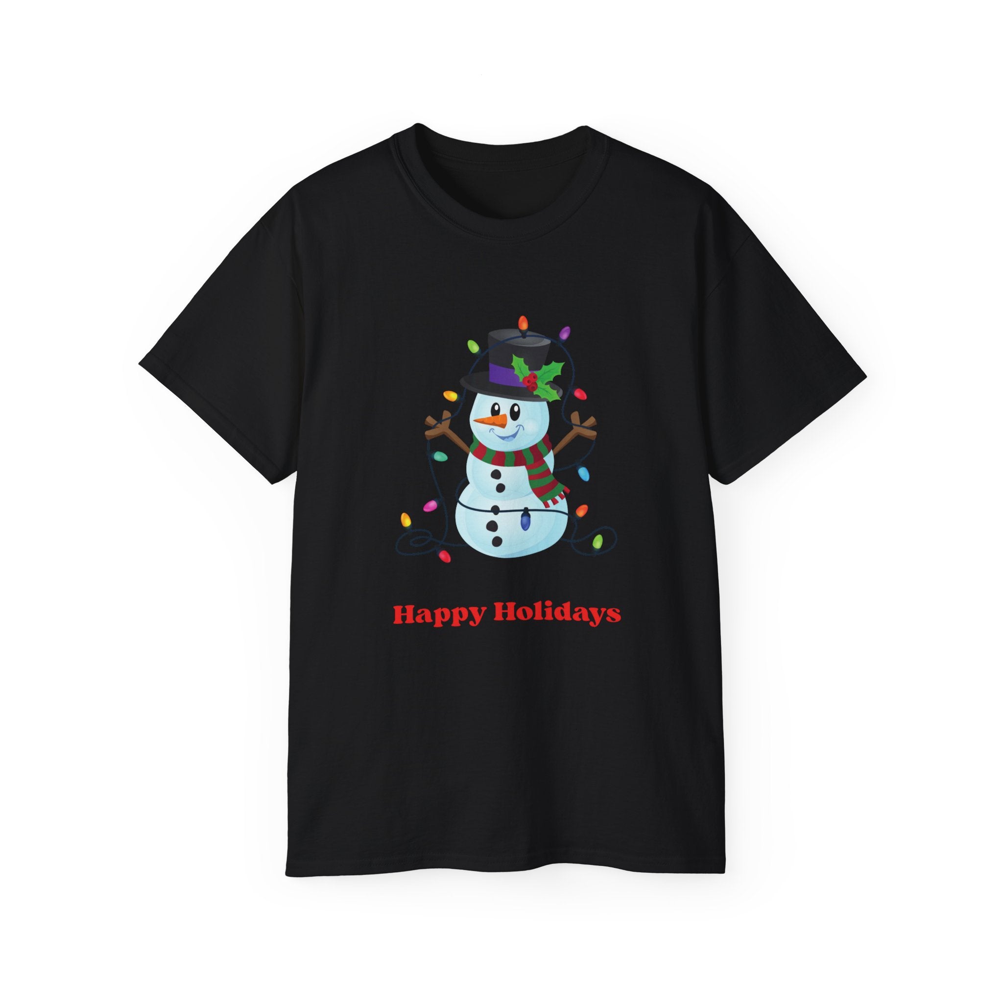 Happy Holidays Snowman Tee