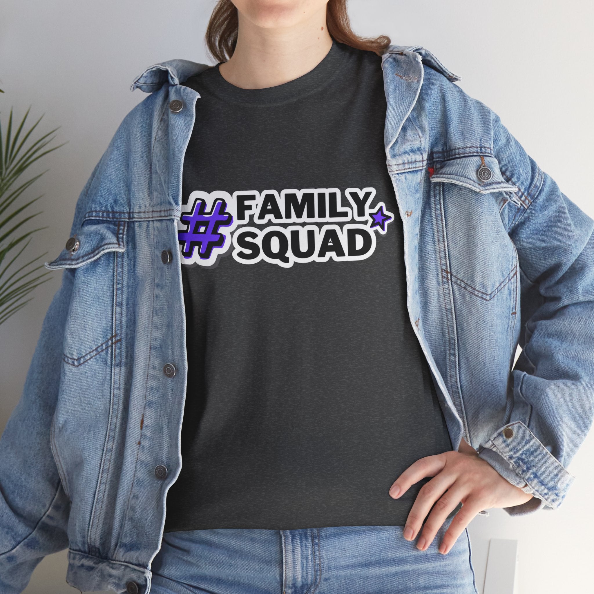 Family Squad T-Shirt — #FamilySquad Graphic Tee for Matching Family Outfits