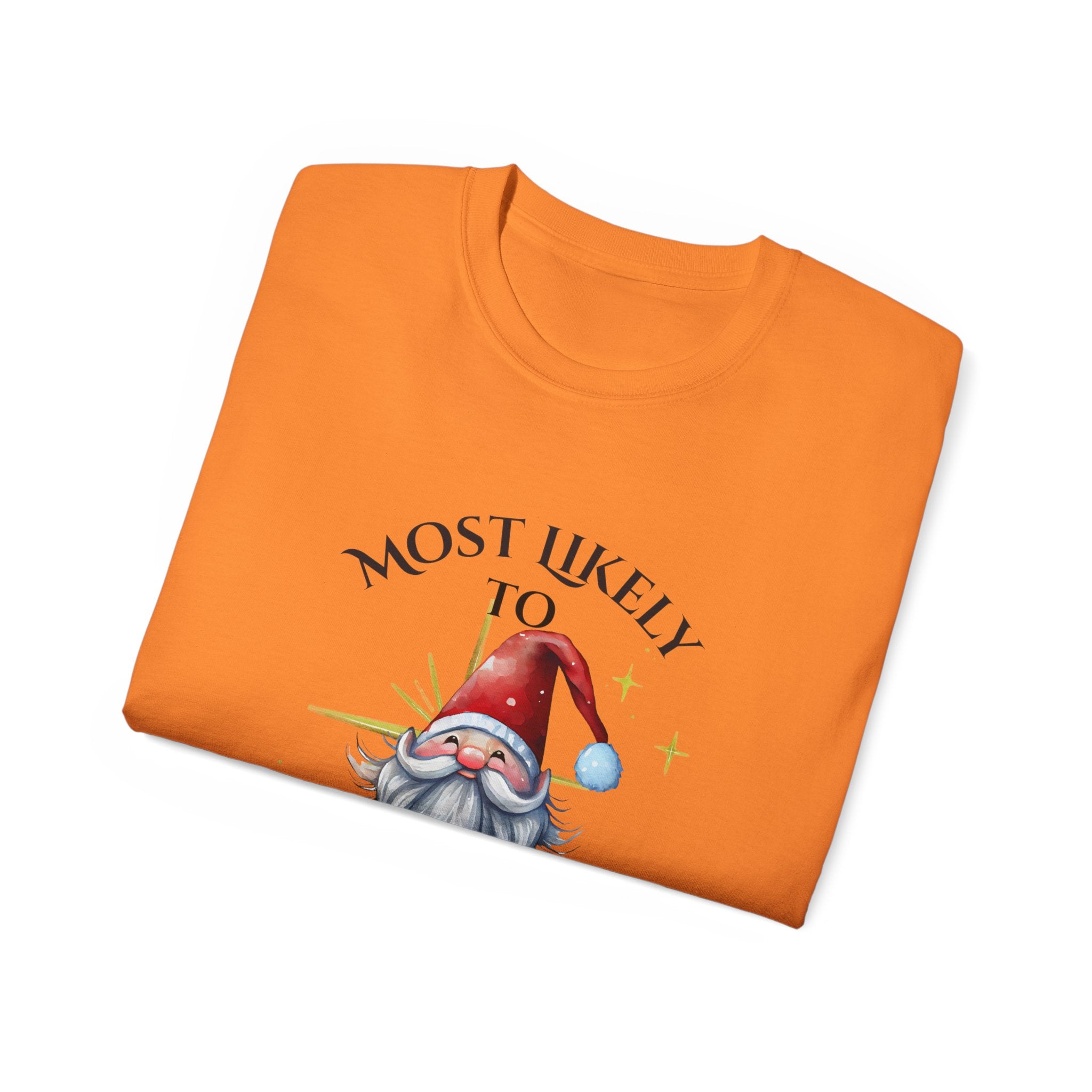 Most Likely to Make a To-Go Plate, Funny Holiday T-Shirt, Unisex Christmas Tee, Gift for Foodies, Festive Apparel