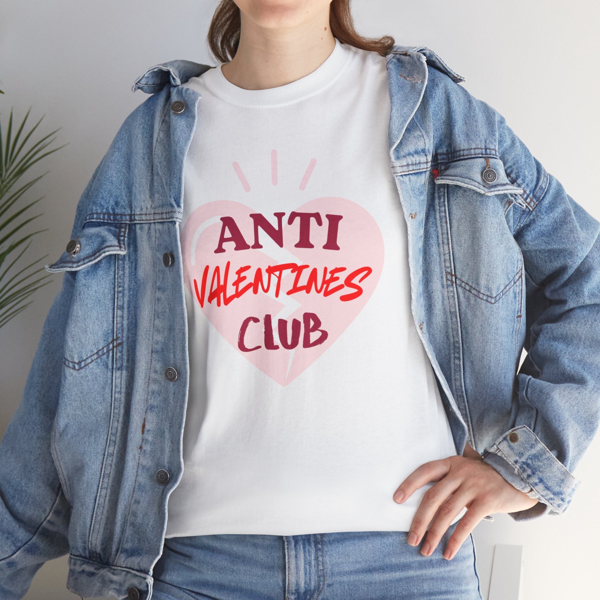 T-Shirt — Anti Valentines Day Club Heart Graphic Tee