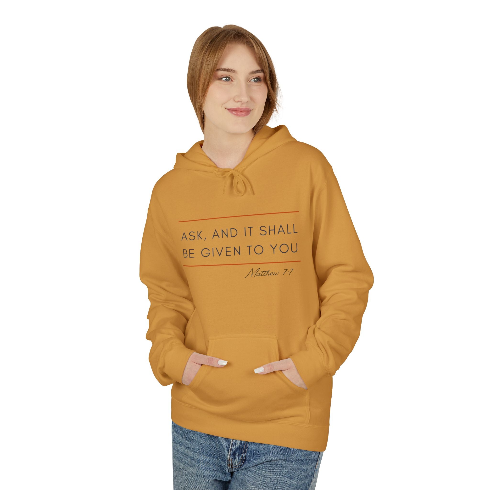 Minimalist Inspirational Hoodie — “As An Individual Be Uniquely You”