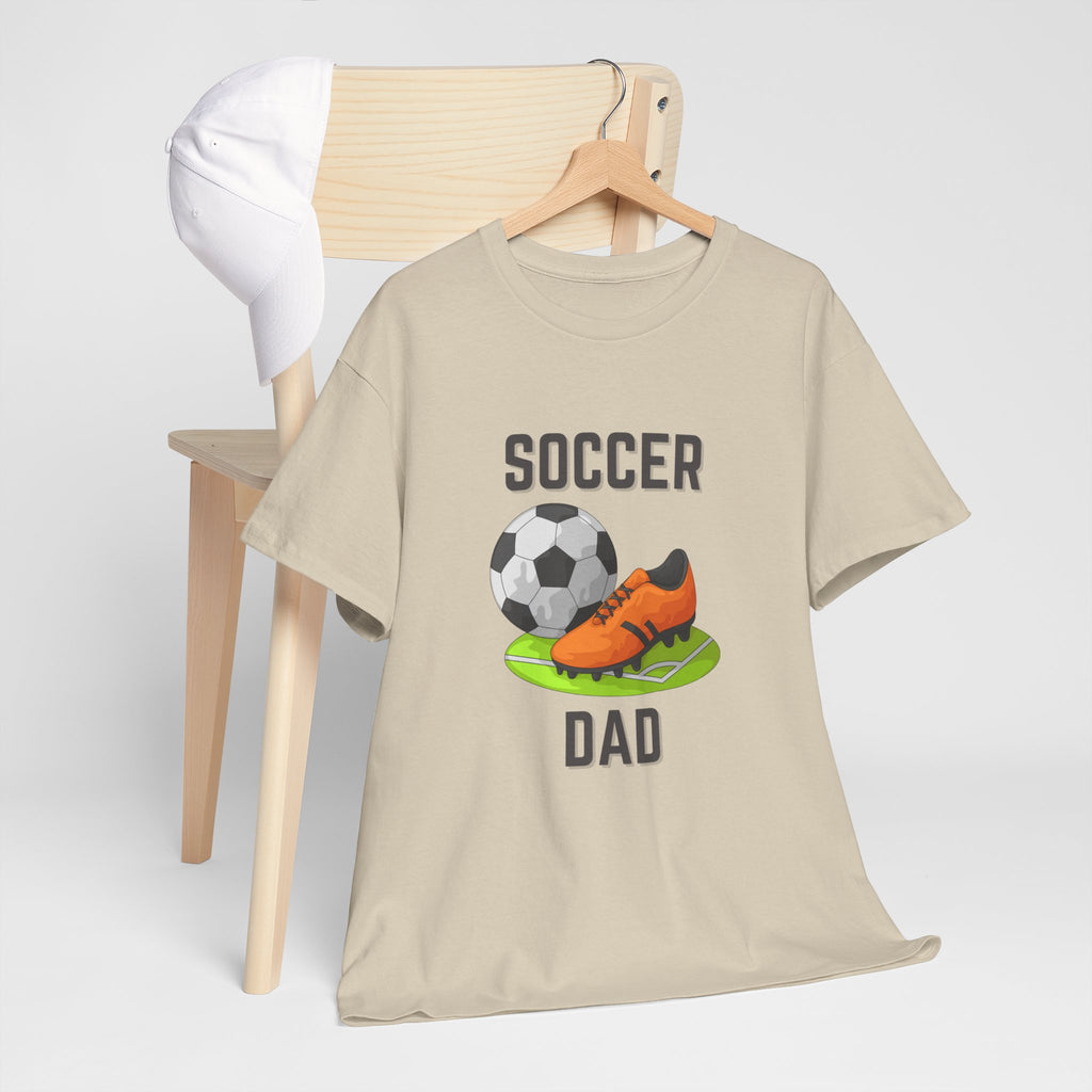 Soccer Dad T-Shirt – Graphic Soccer Ball & Cleat Tee, Father’s Day Gift