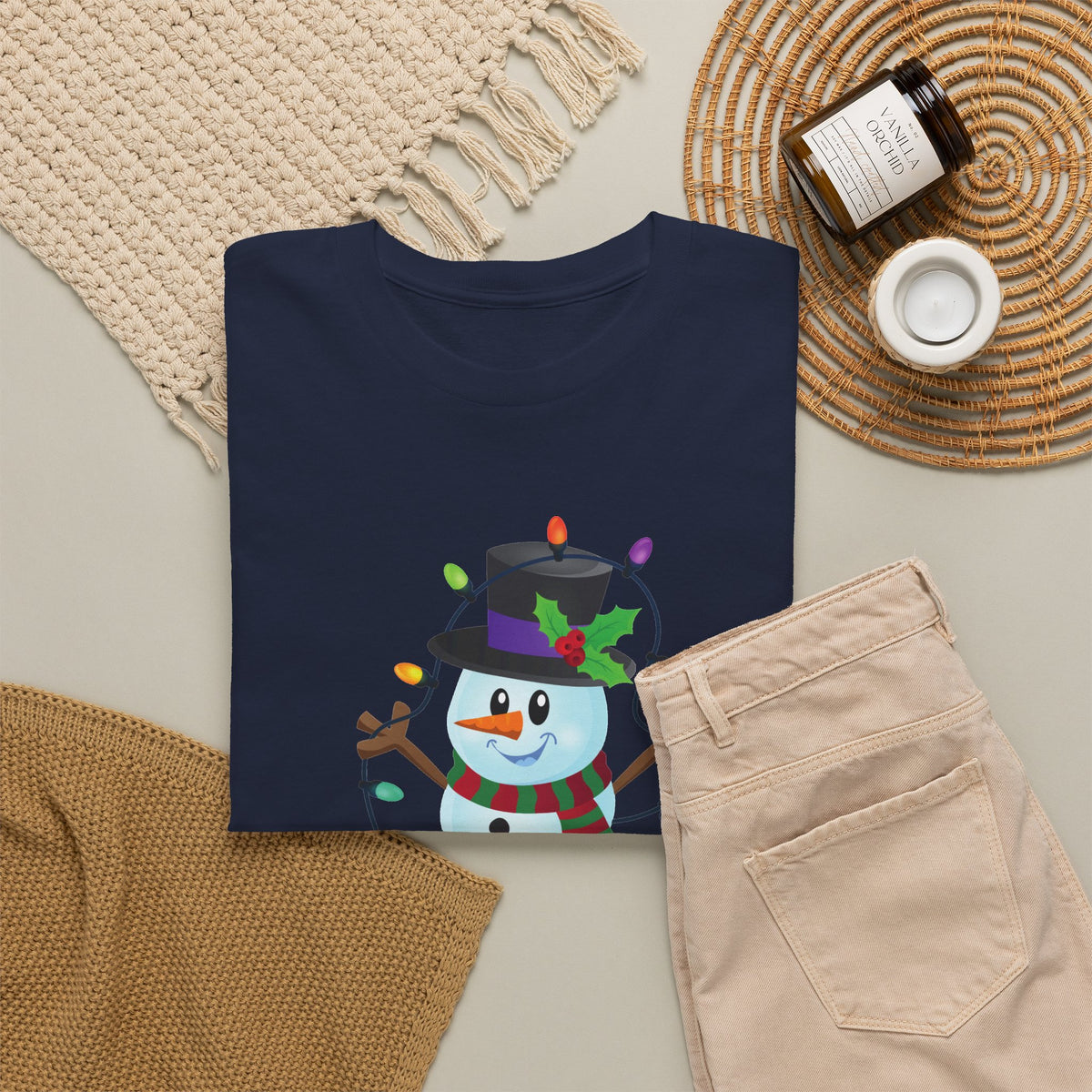 Happy Holidays Snowman Christmas T-Shirt
