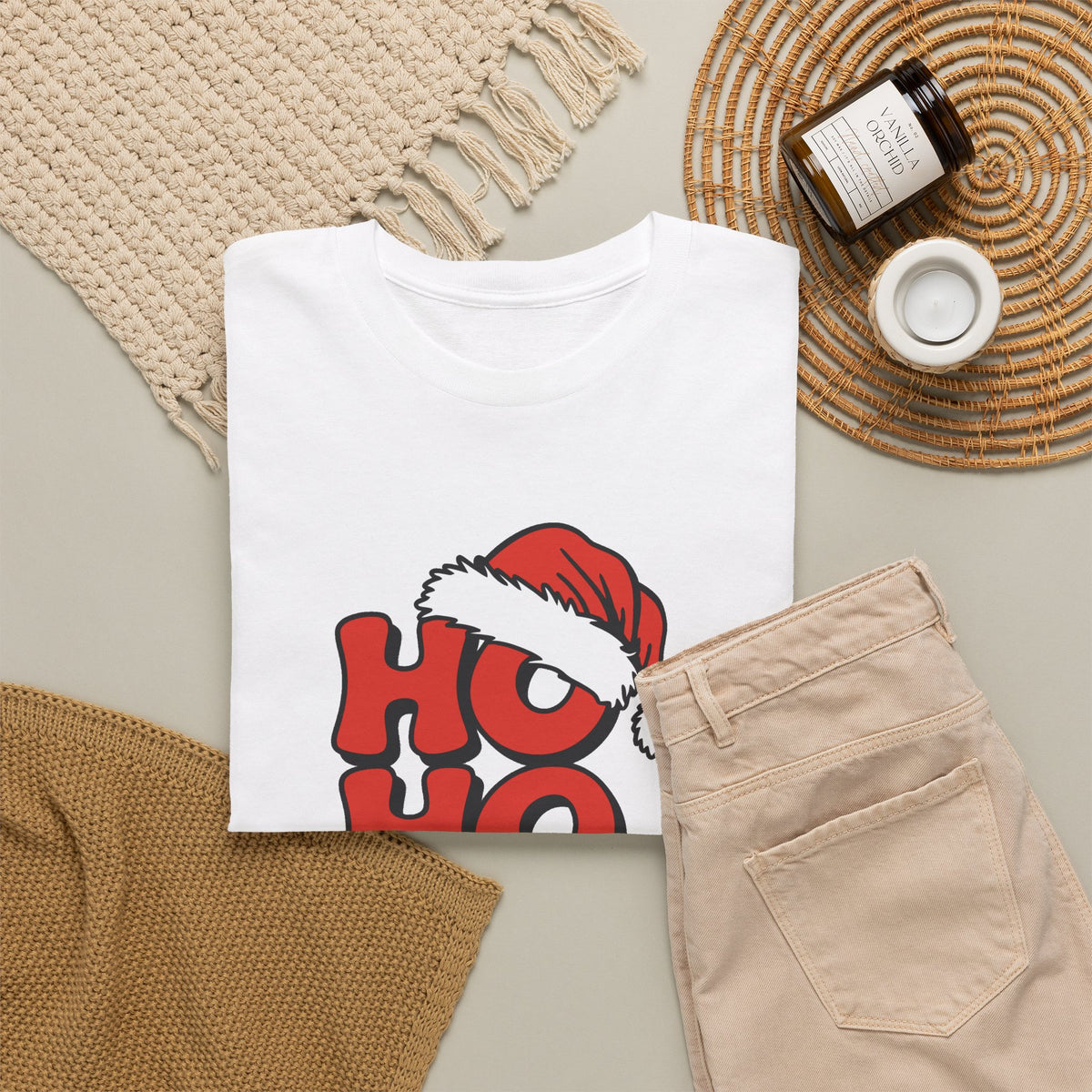 Ho Ho Ho Santa Hat Christmas T-Shirt