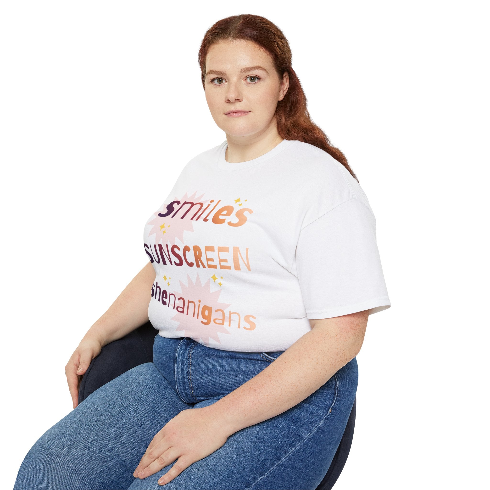 Smiles Sunscreen Shenanigans Tee — Fun Summer Beach Shirt