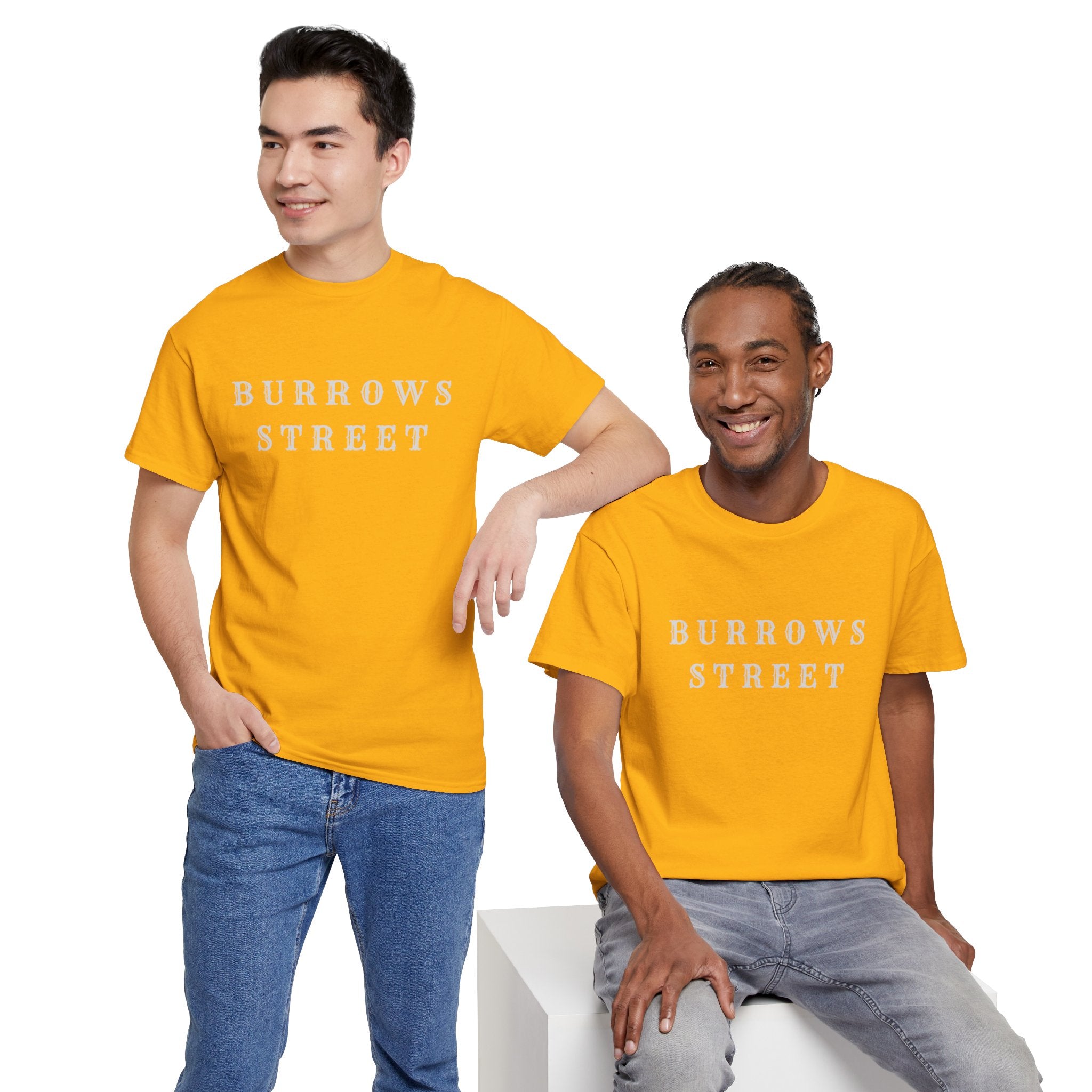 Burrows Street T-Shirt — Minimal Vintage Street Name Tee