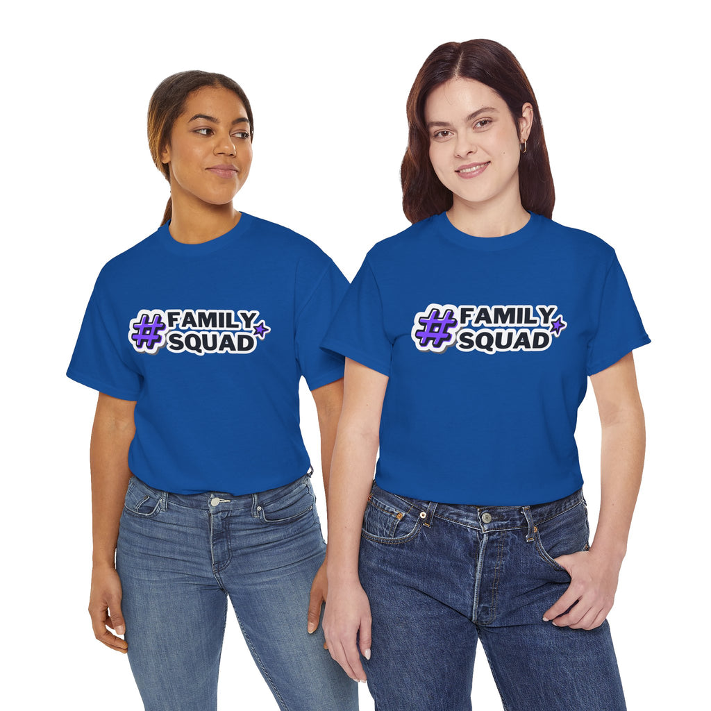 Family Squad T-Shirt — #FamilySquad Graphic Tee for Matching Family Outfits