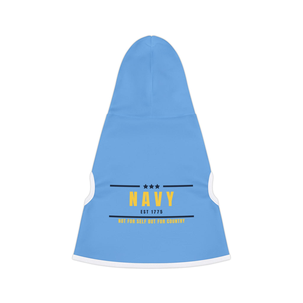 Navy Pet Hoodie - Blue Military Inspired Dog & Cat Hoodie