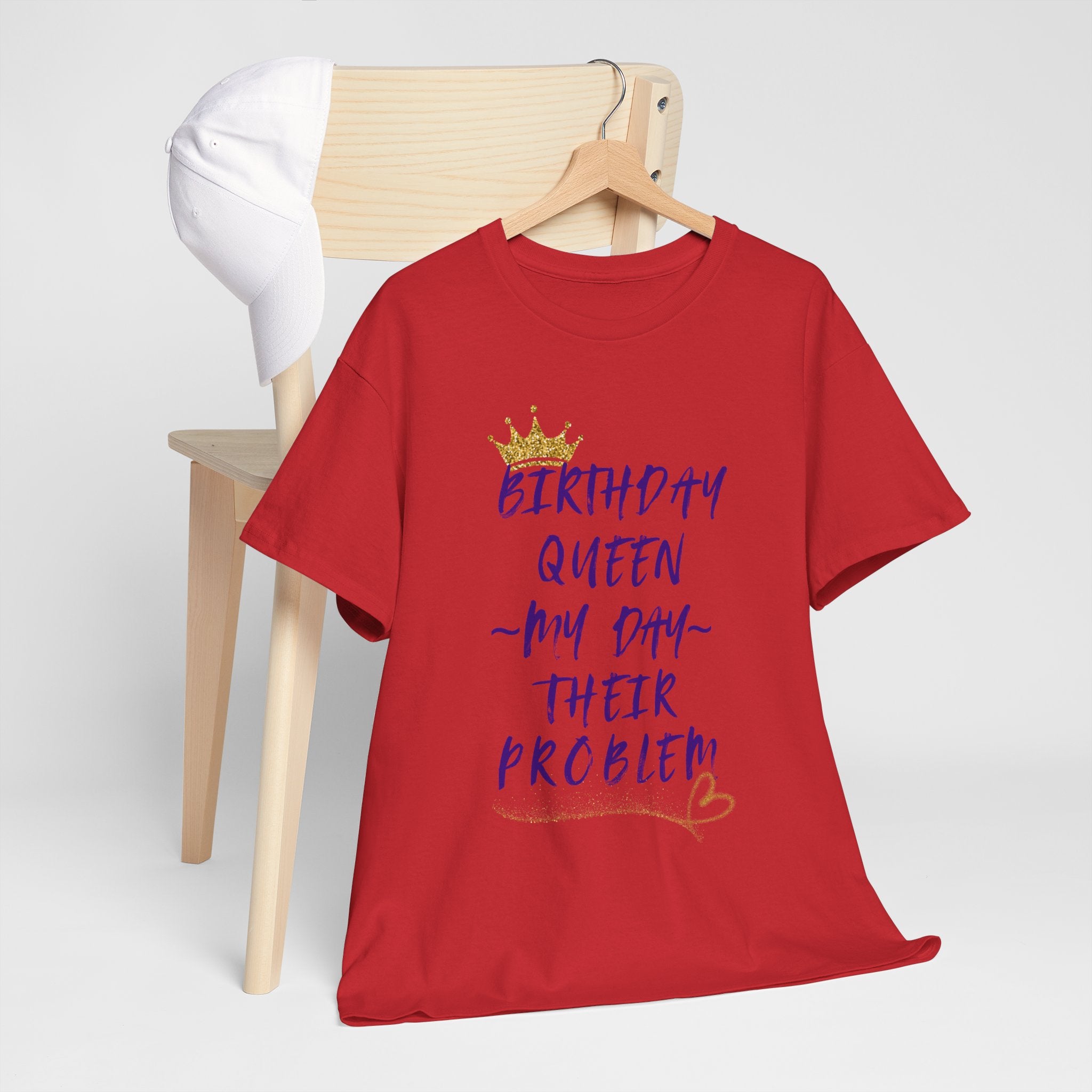 Birthday Queen Don't Care Tee — Women's Birthday Party T‑Shirt