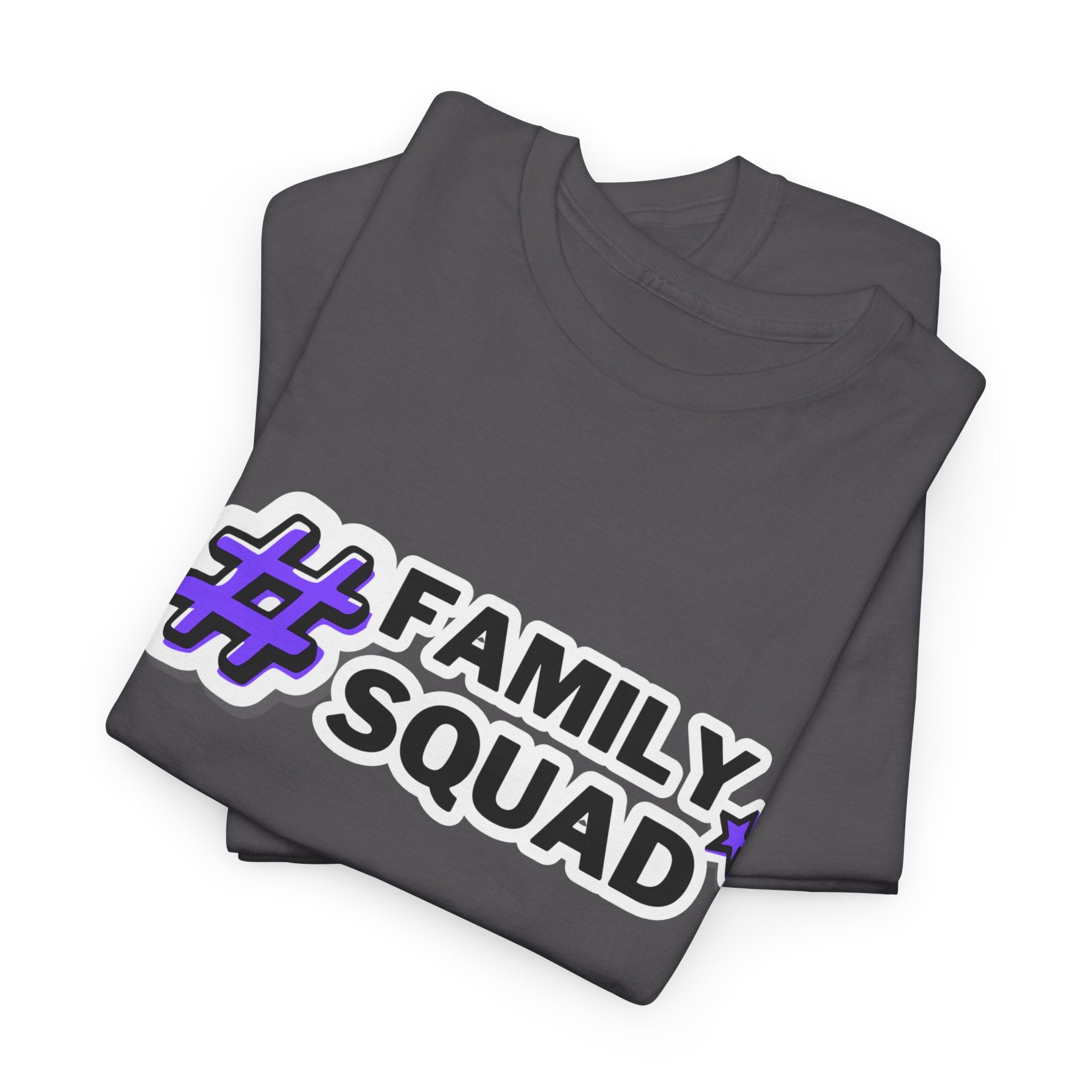 Family Squad T-Shirt — #FamilySquad Graphic Tee for Matching Family Outfits