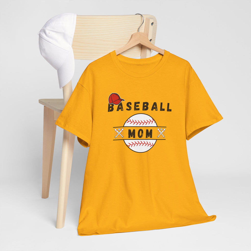Baseball Mom T-Shirt – Women's Baseball Mom Tee with Stitch Graphic