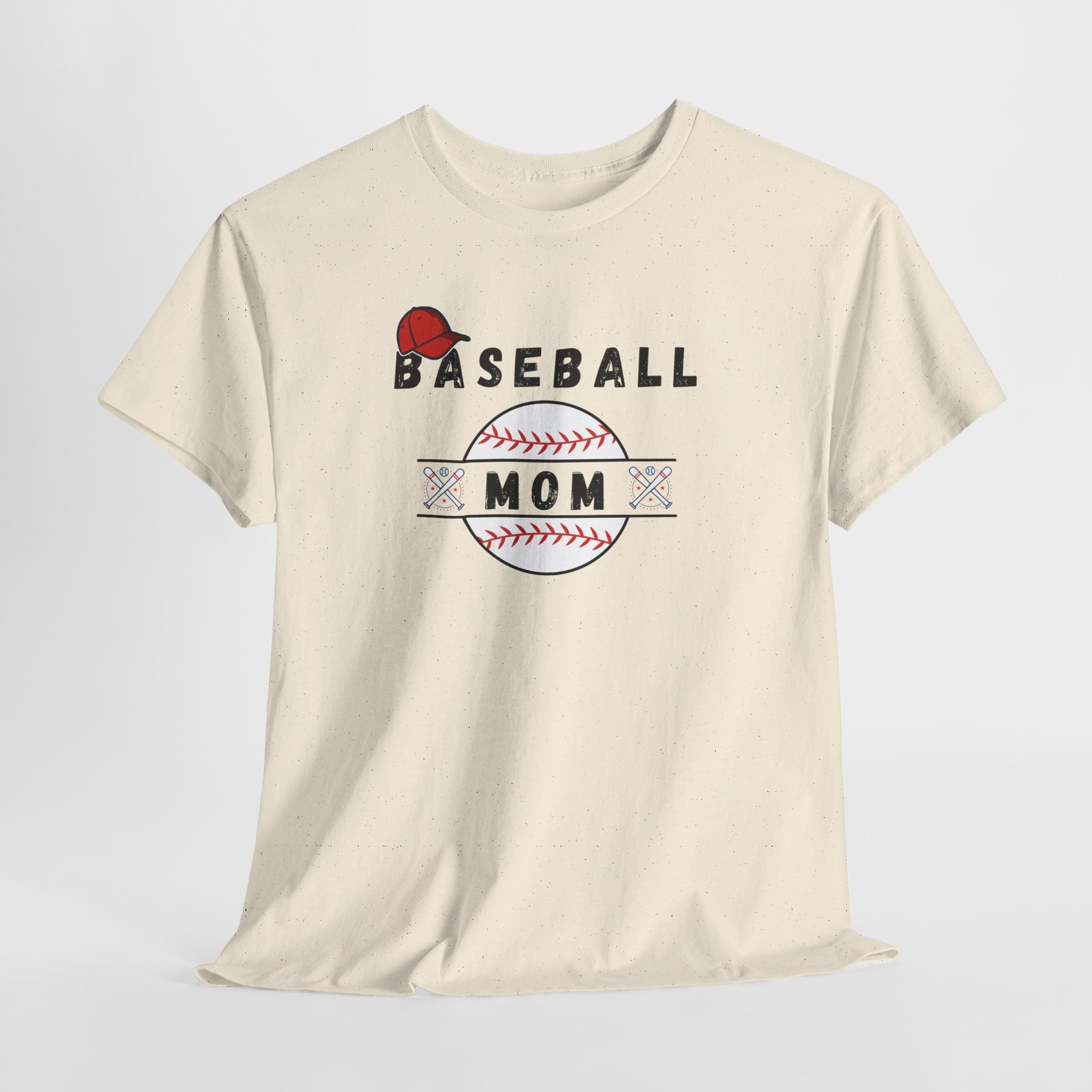 Baseball Mom T-Shirt – Women's Baseball Mom Tee with Stitch Graphic