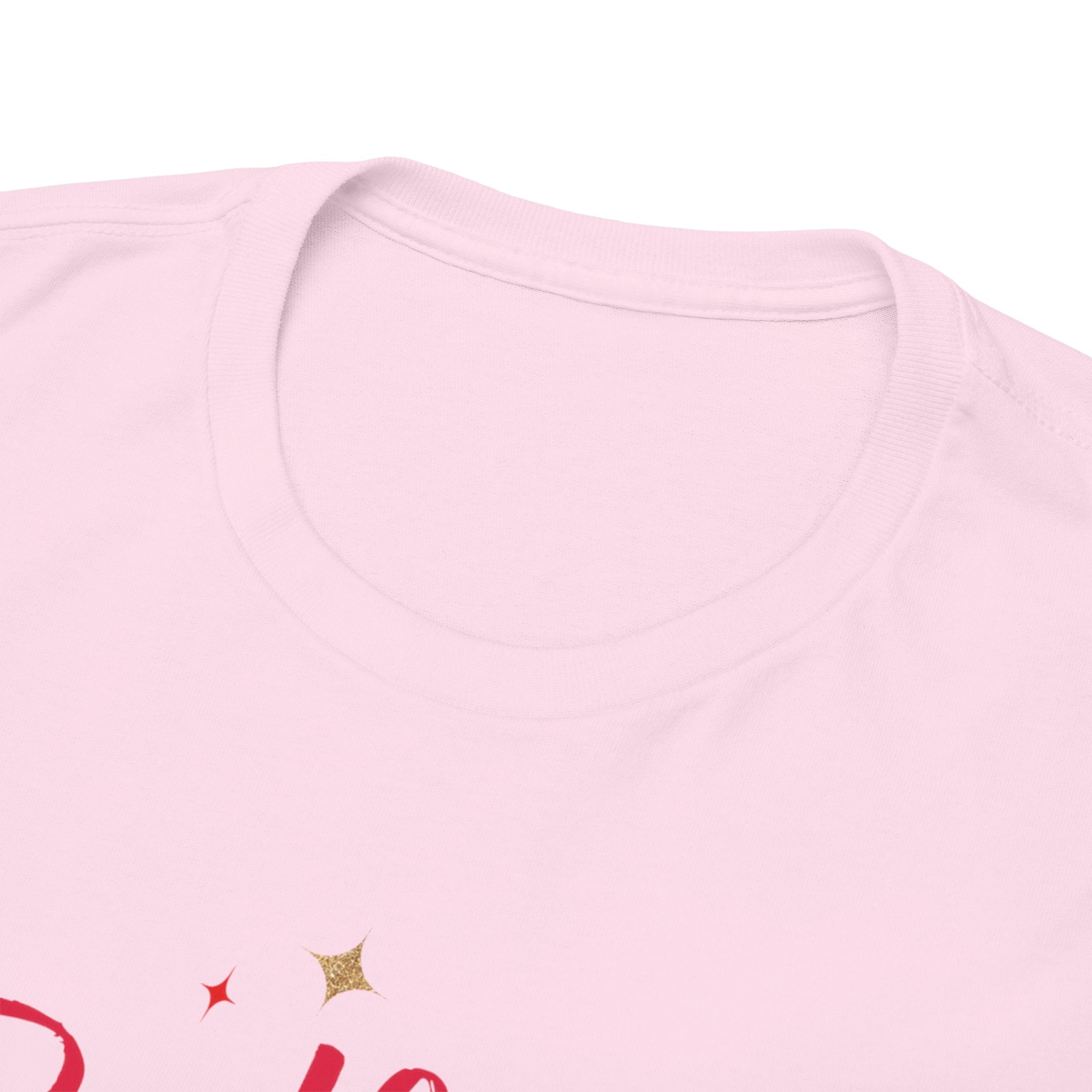 Birthday Squad T-Shirt — Women's Party Tee with Pink Script & Gold Stars