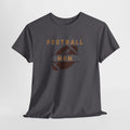 Football Mom T-Shirt — Retro Brown Football Design