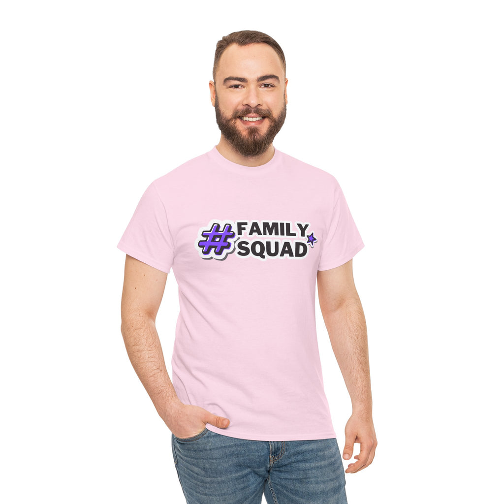 Family Squad T-Shirt — #FamilySquad Graphic Tee for Matching Family Outfits