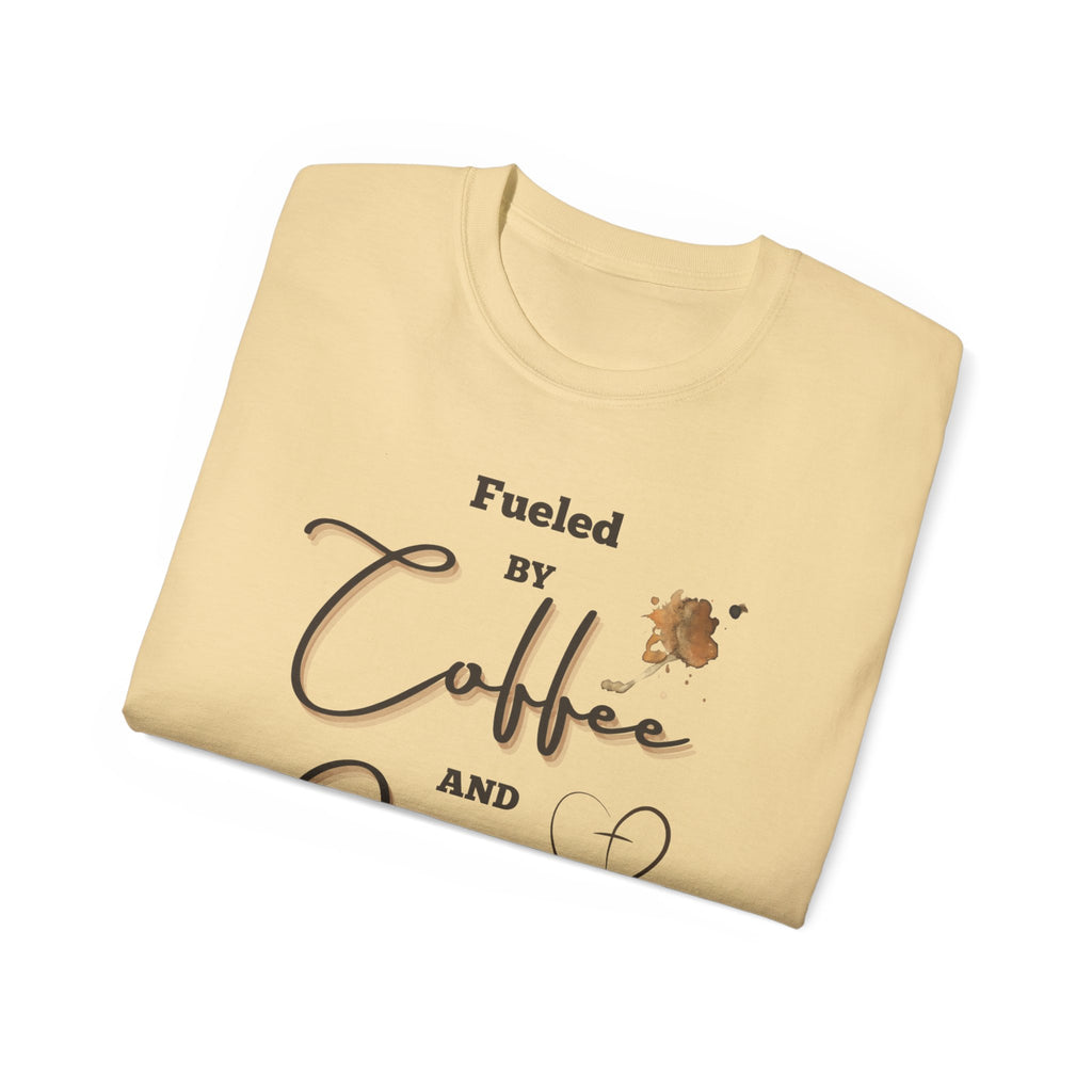 Coffee and Jesus T‑Shirt — "Fueled by Coffee and Jesus" Faith Graphic Tee