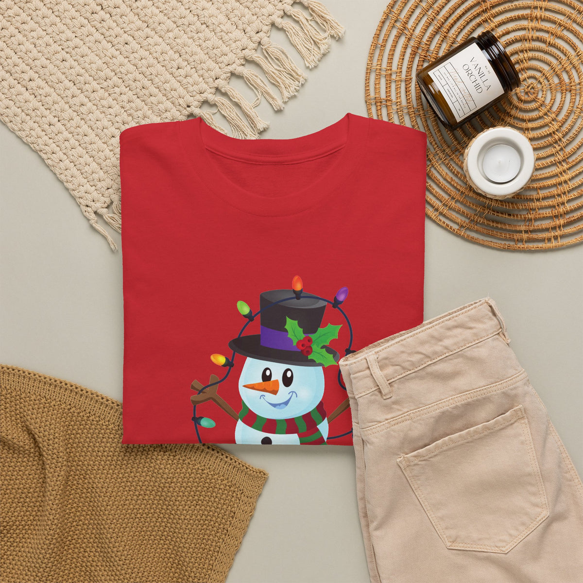 Happy Holidays Snowman Christmas T-Shirt