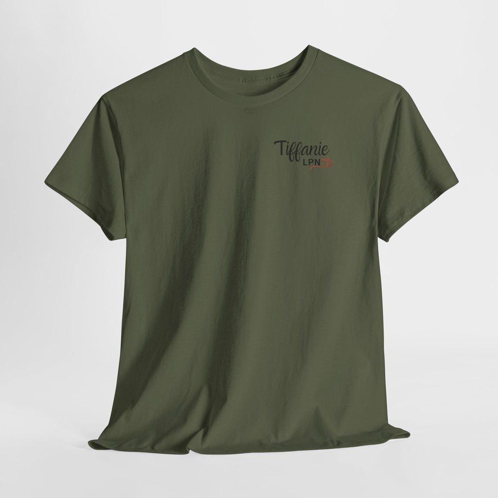 T-Shirt — "Tiffanie LPN" Minimalist Nurse Tee