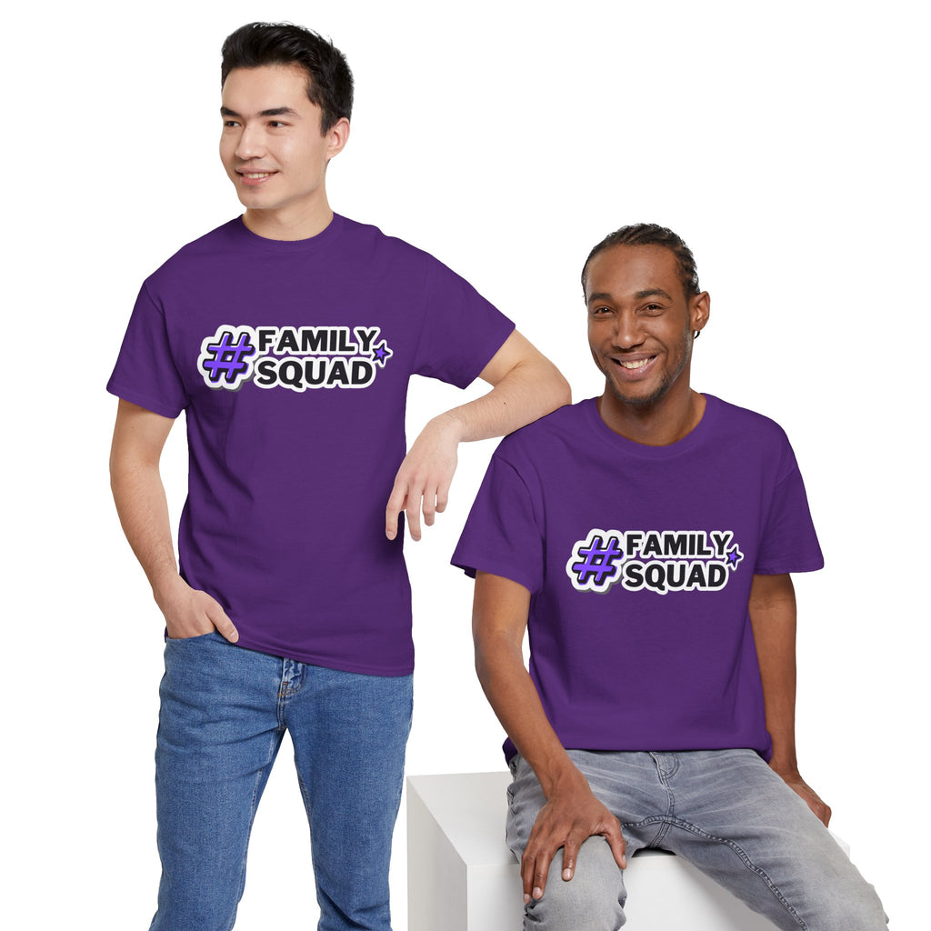 Family Squad T-Shirt — #FamilySquad Graphic Tee for Matching Family Outfits