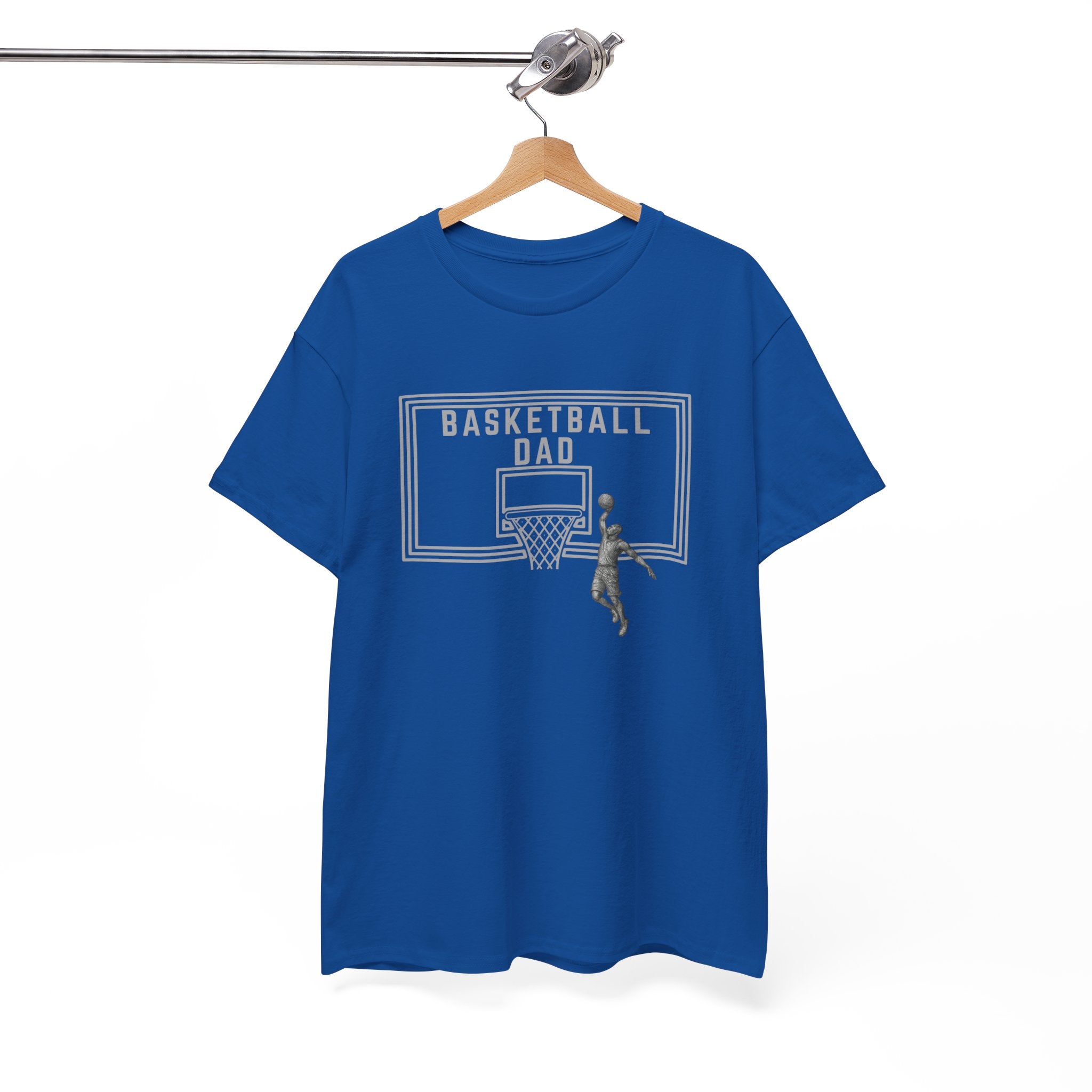 Basketball Dad T-Shirt — Basketball Hoop Graphic Tee for Proud Fathers