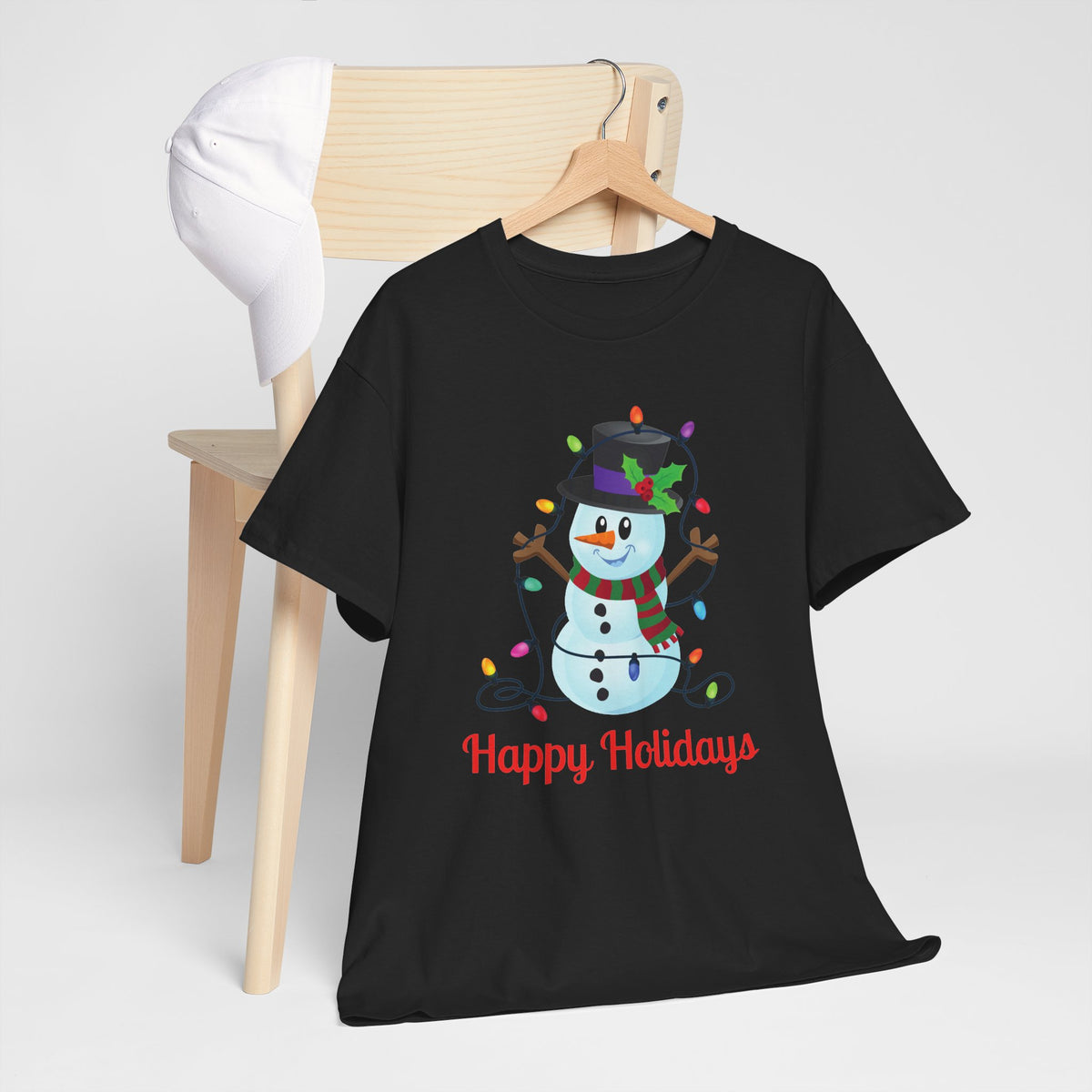Happy Holidays Snowman Christmas T-Shirt