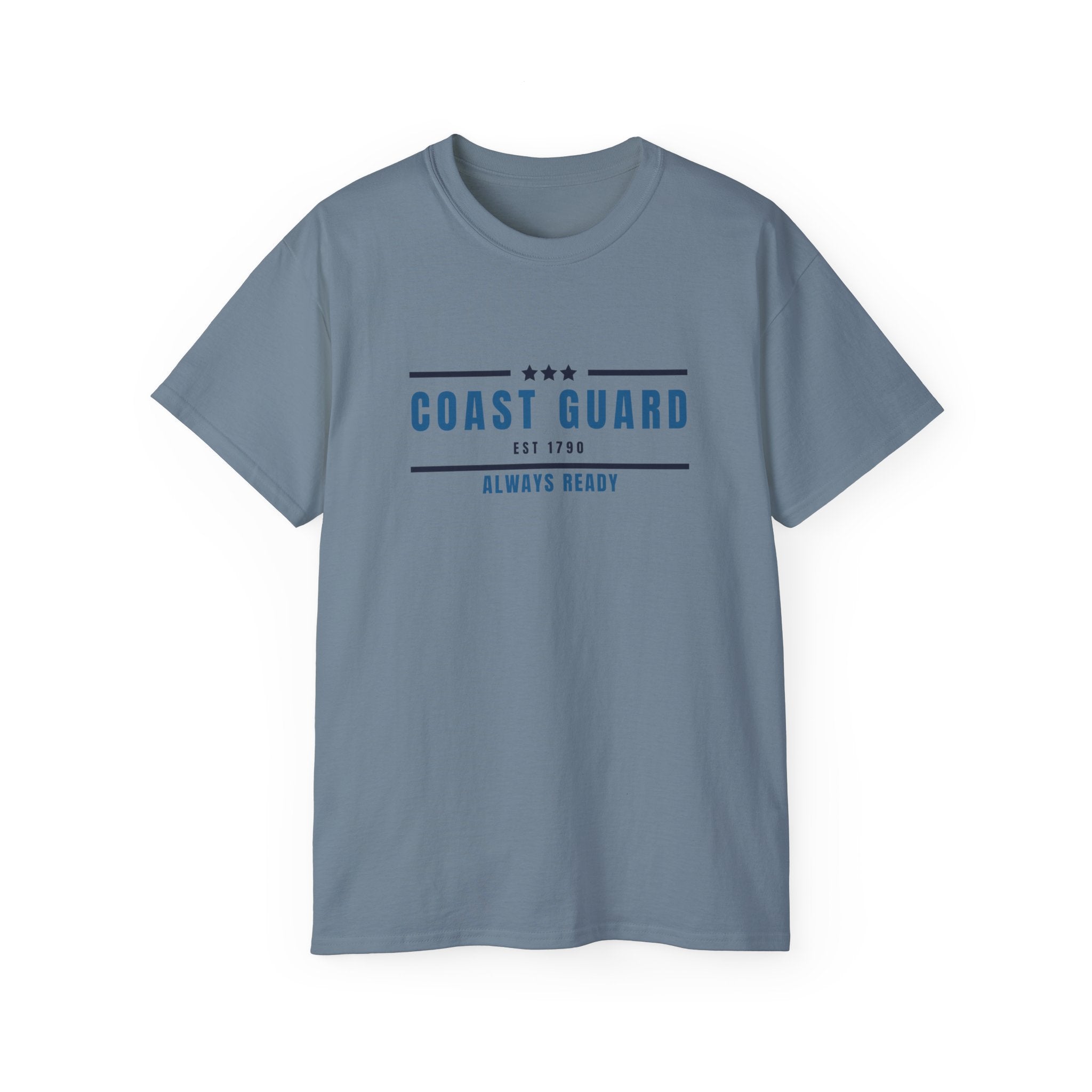 Coast Guard "Always Ready" Tee — Patriotic Military Crew Shirt