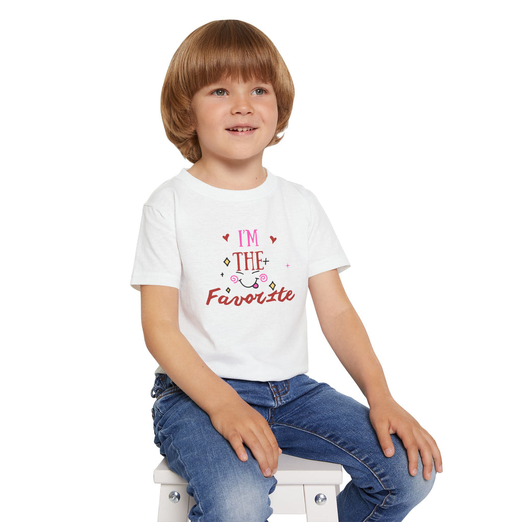 I’m The Favorite Toddler T-Shirt — Cute Heart & Script Baby Tee