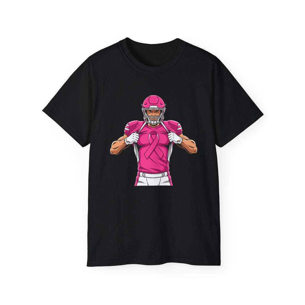 Breast Cancer Awareness Football Player T-Shirt