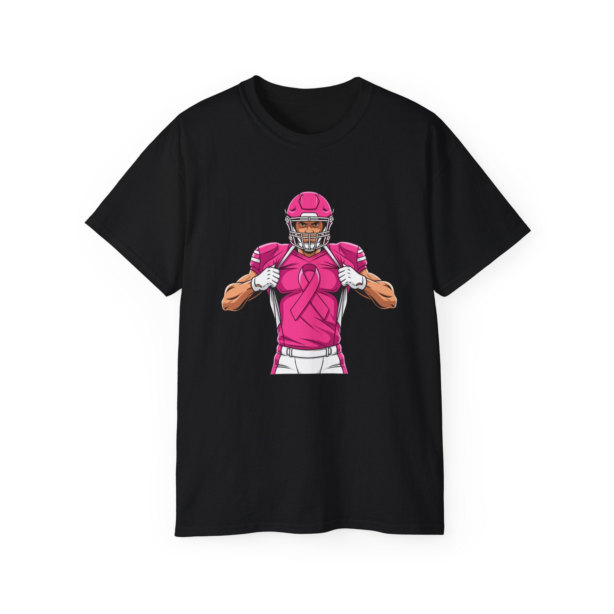Breast Cancer Awareness Football Player T-Shirt
