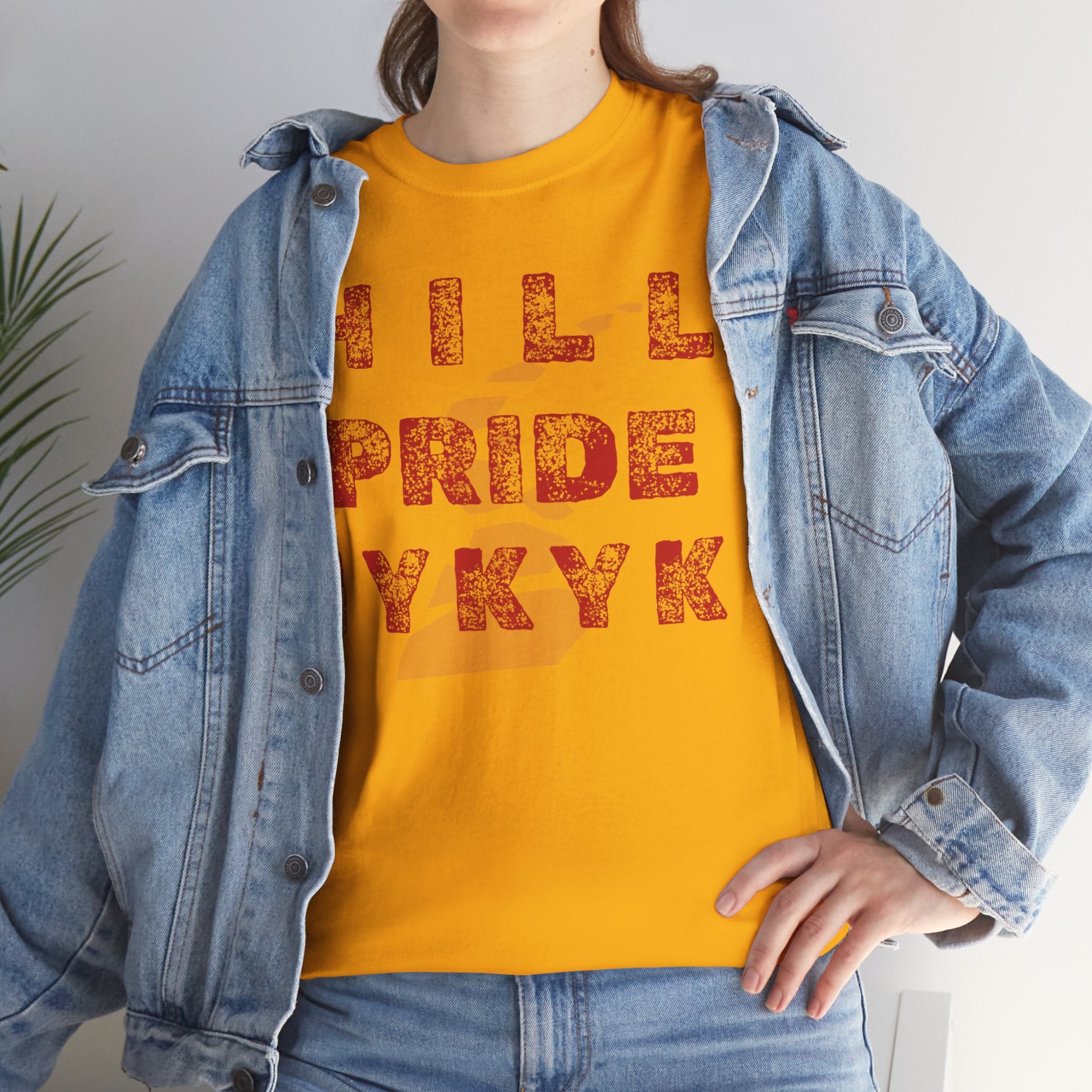 Hill Pride Cobblestone Road Graphic Tee — Red Brick Path Text Design