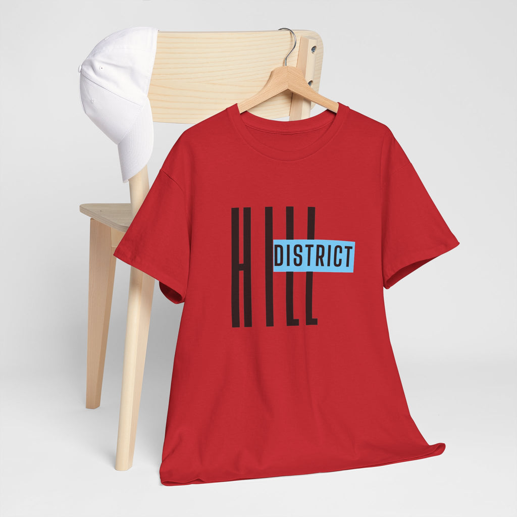 Hill District Retro Logo T‑Shirt — Urban Neighborhood Pride Tee