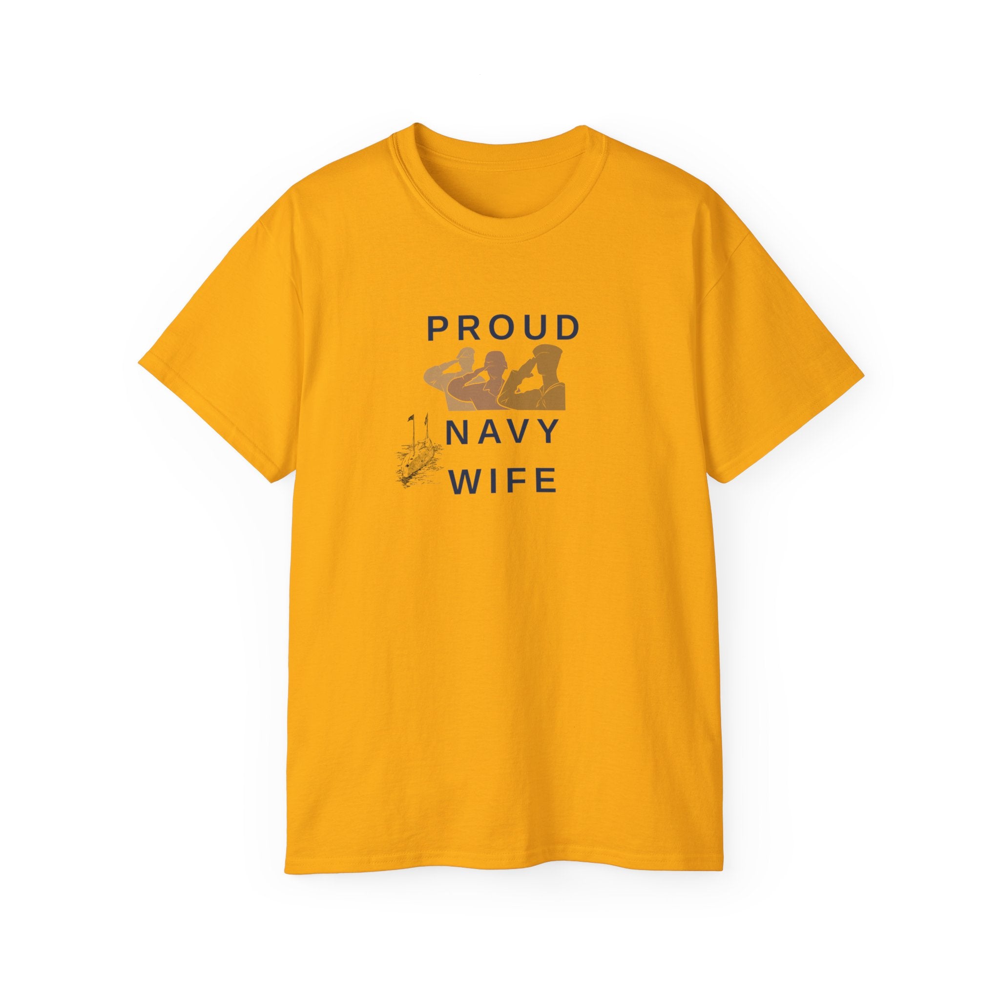 Proud Navy Wife T‑Shirt — Military Spouse Support Tee