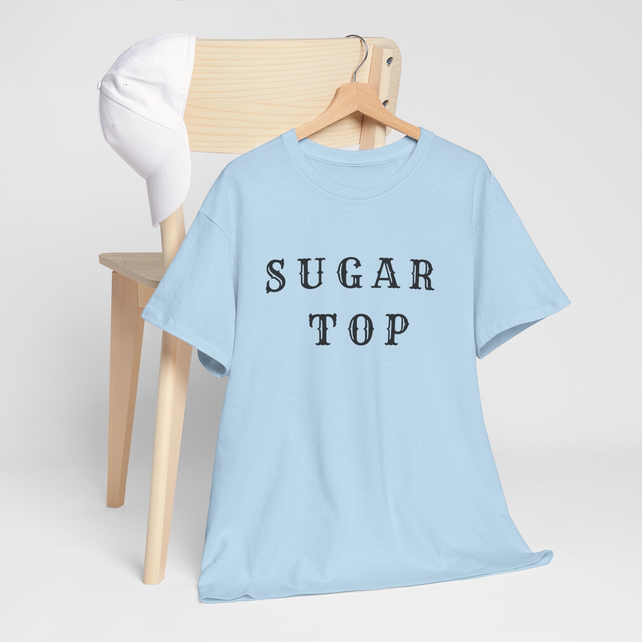 Sugar Top Minimalist Unisex Heavy Cotton Tee