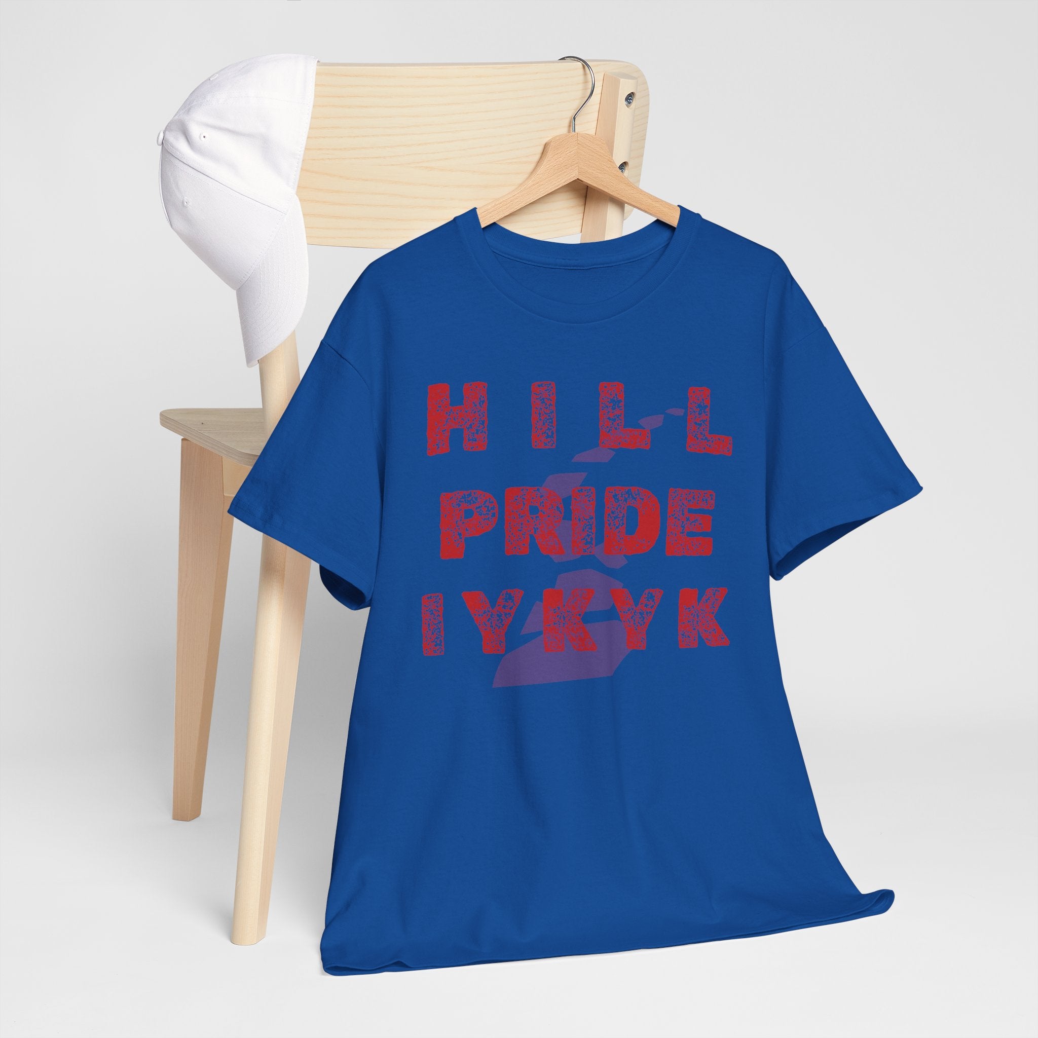 Hill Pride Cobblestone Road Graphic Tee — Red Brick Path Text Design