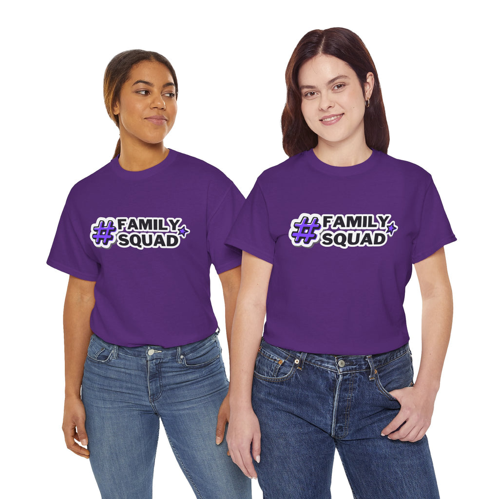 Family Squad T-Shirt — #FamilySquad Graphic Tee for Matching Family Outfits