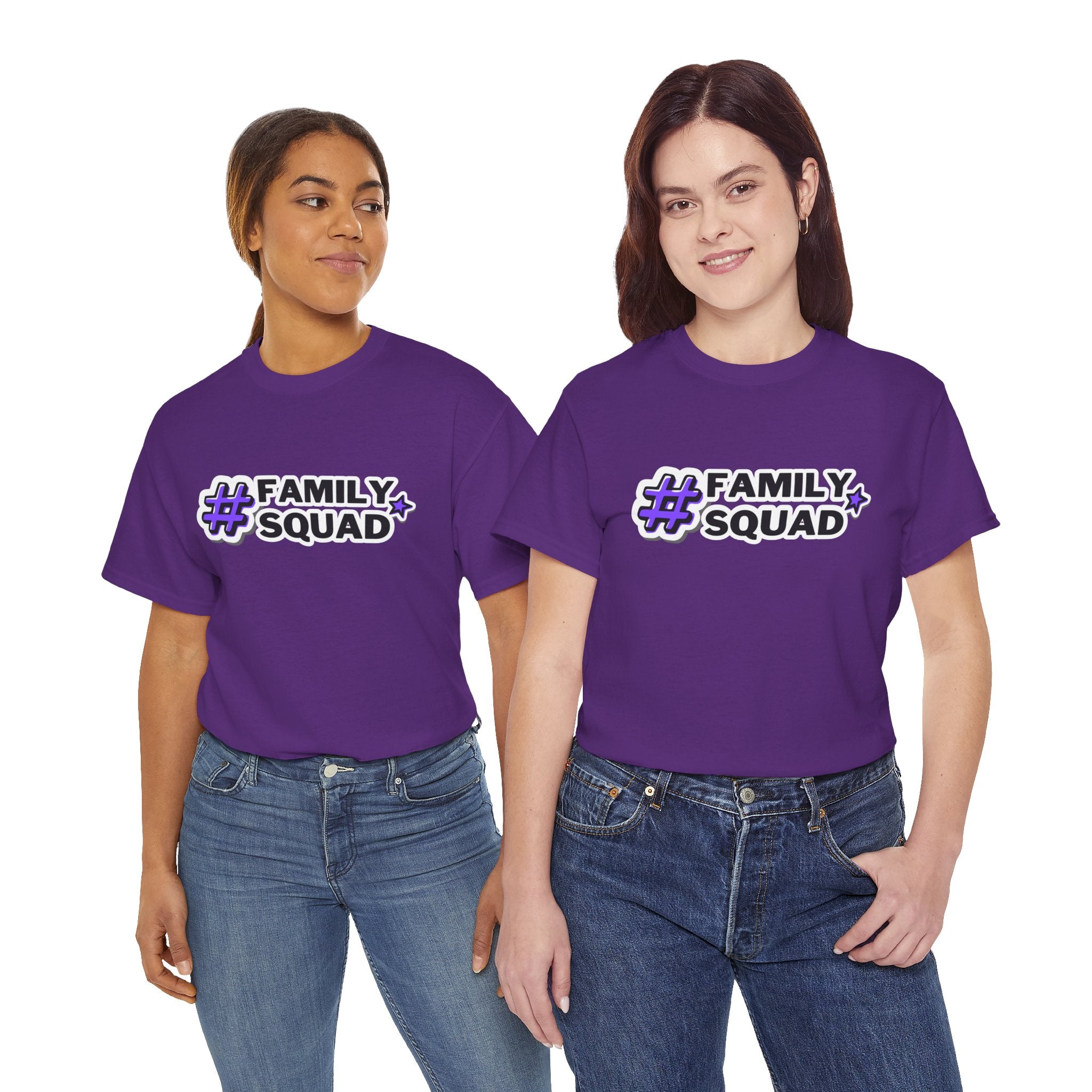 Family Squad T-Shirt — #FamilySquad Graphic Tee for Matching Family Outfits