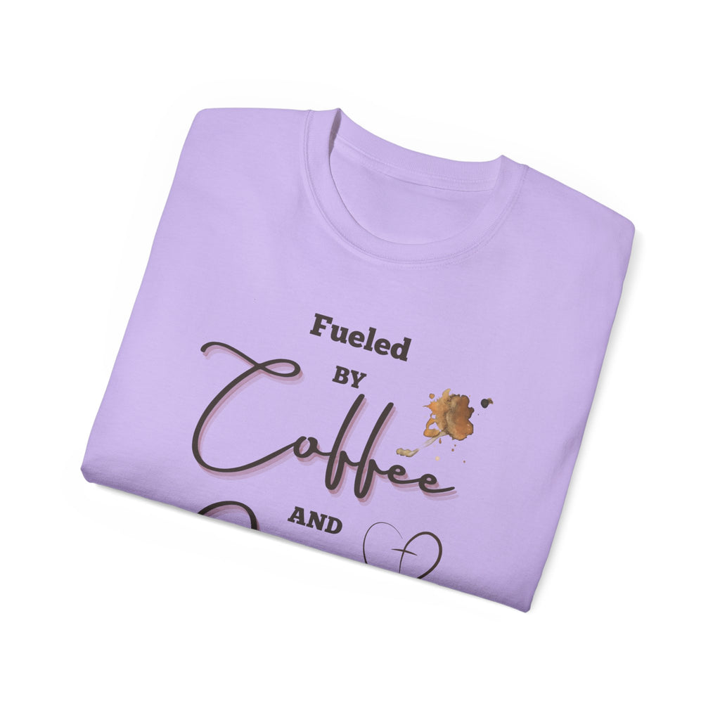 Coffee and Jesus T‑Shirt — "Fueled by Coffee and Jesus" Faith Graphic Tee