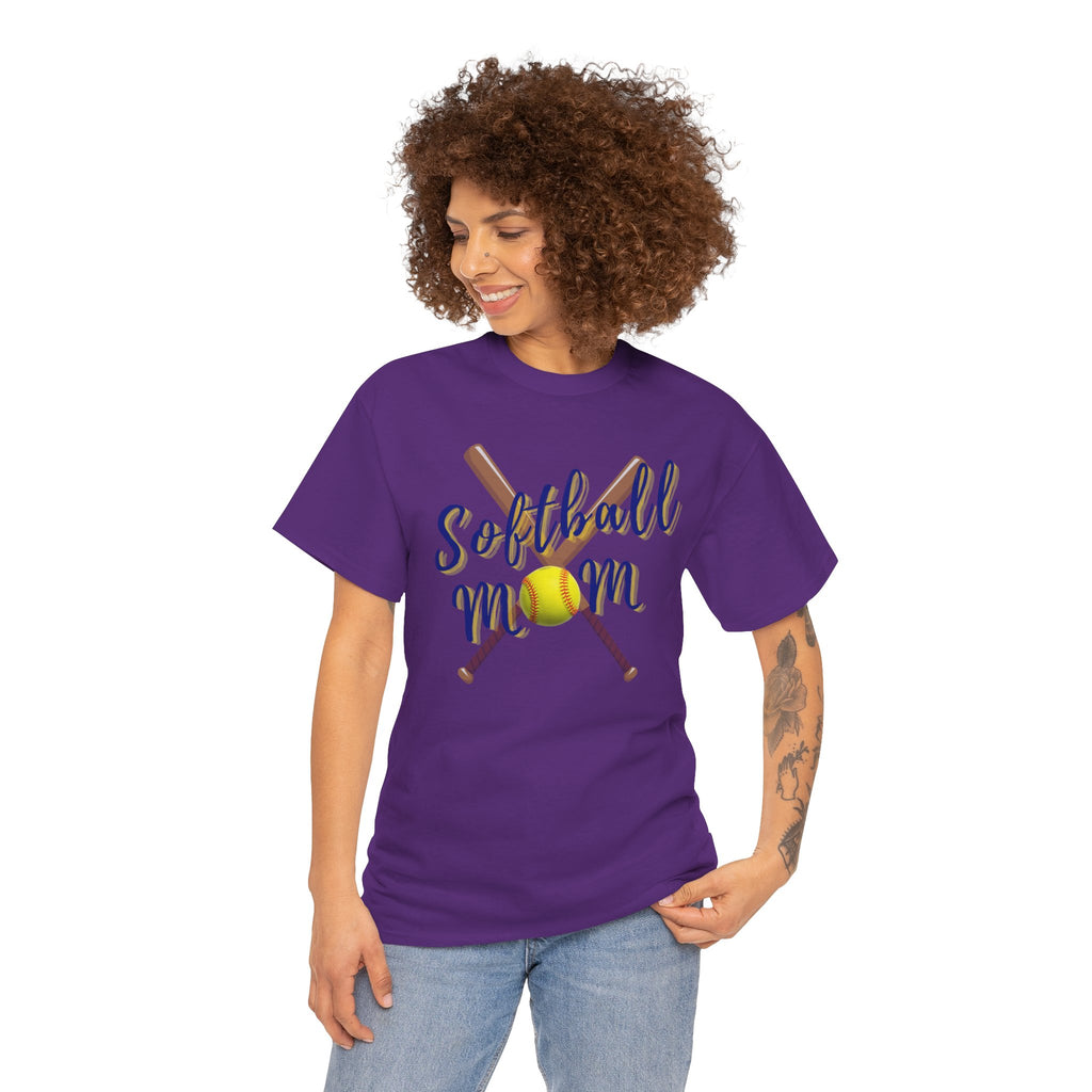 Softball Mom T-Shirt — Bat & Ball Graphic Tee