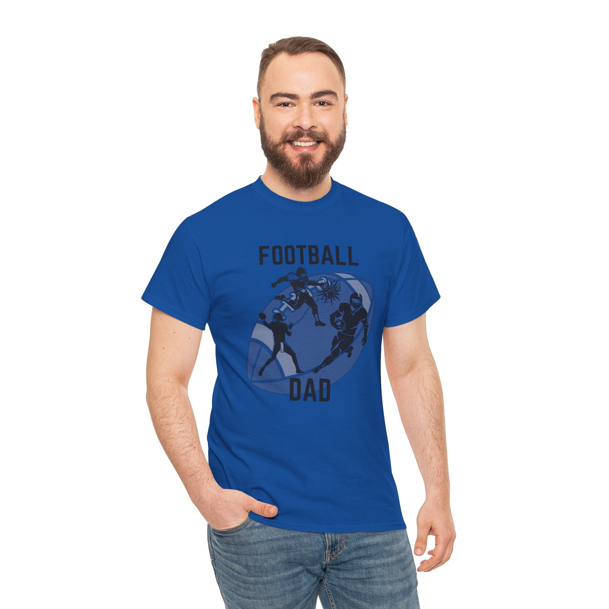 Football Dad T-Shirt – Proud Sideline Tee for Dad