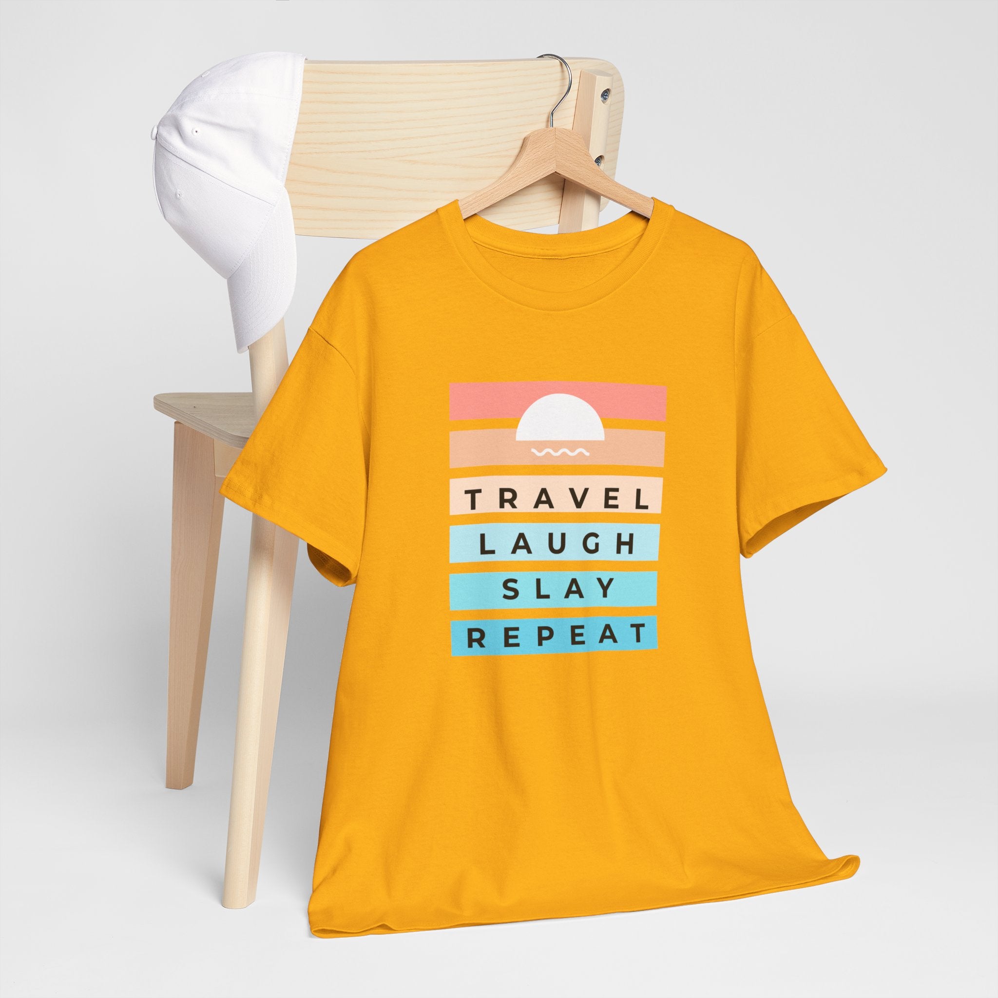 Travel Laugh Slay Repeat Tee