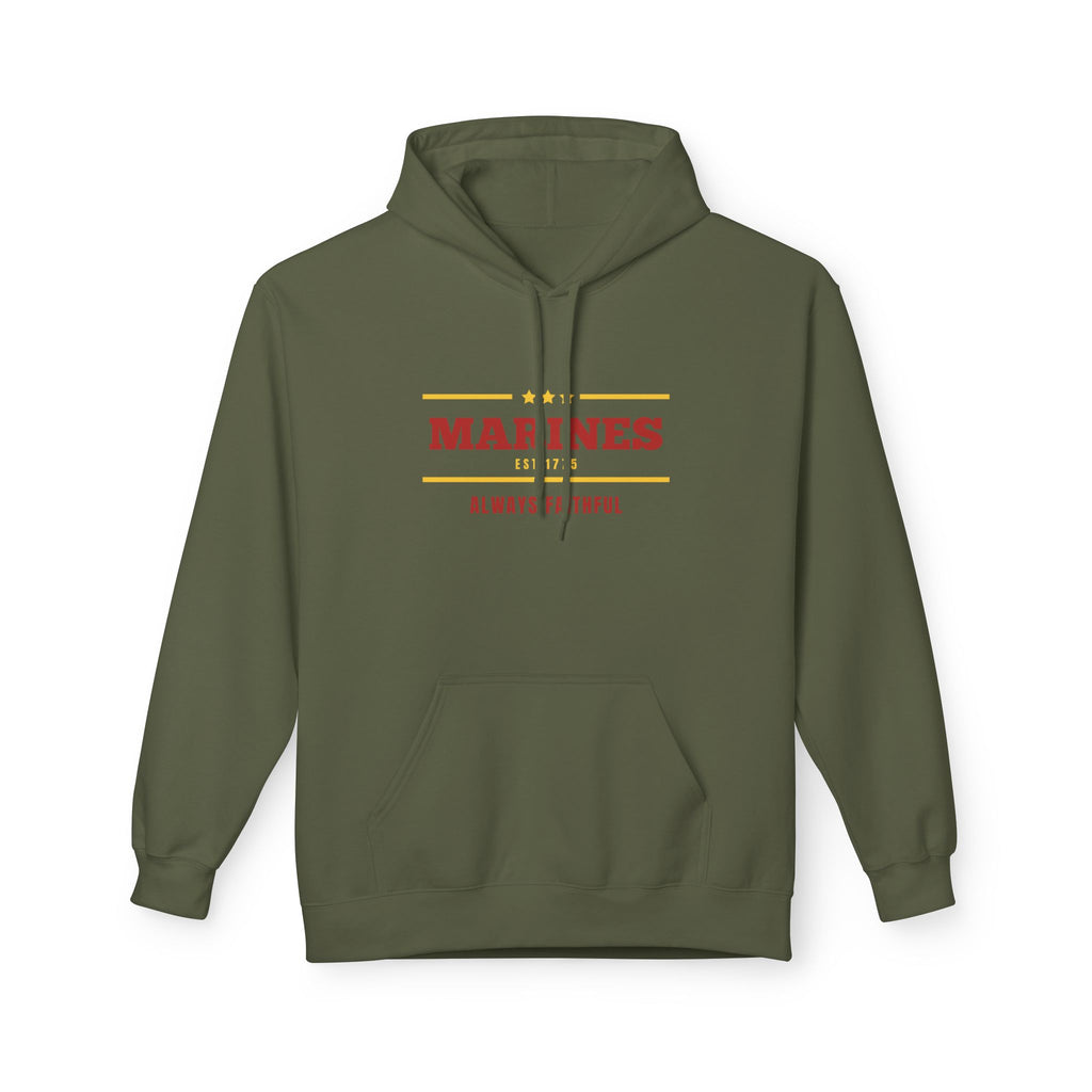 Marines "Always Faithful" Hoodie – Military Veteran Tribute Pullover