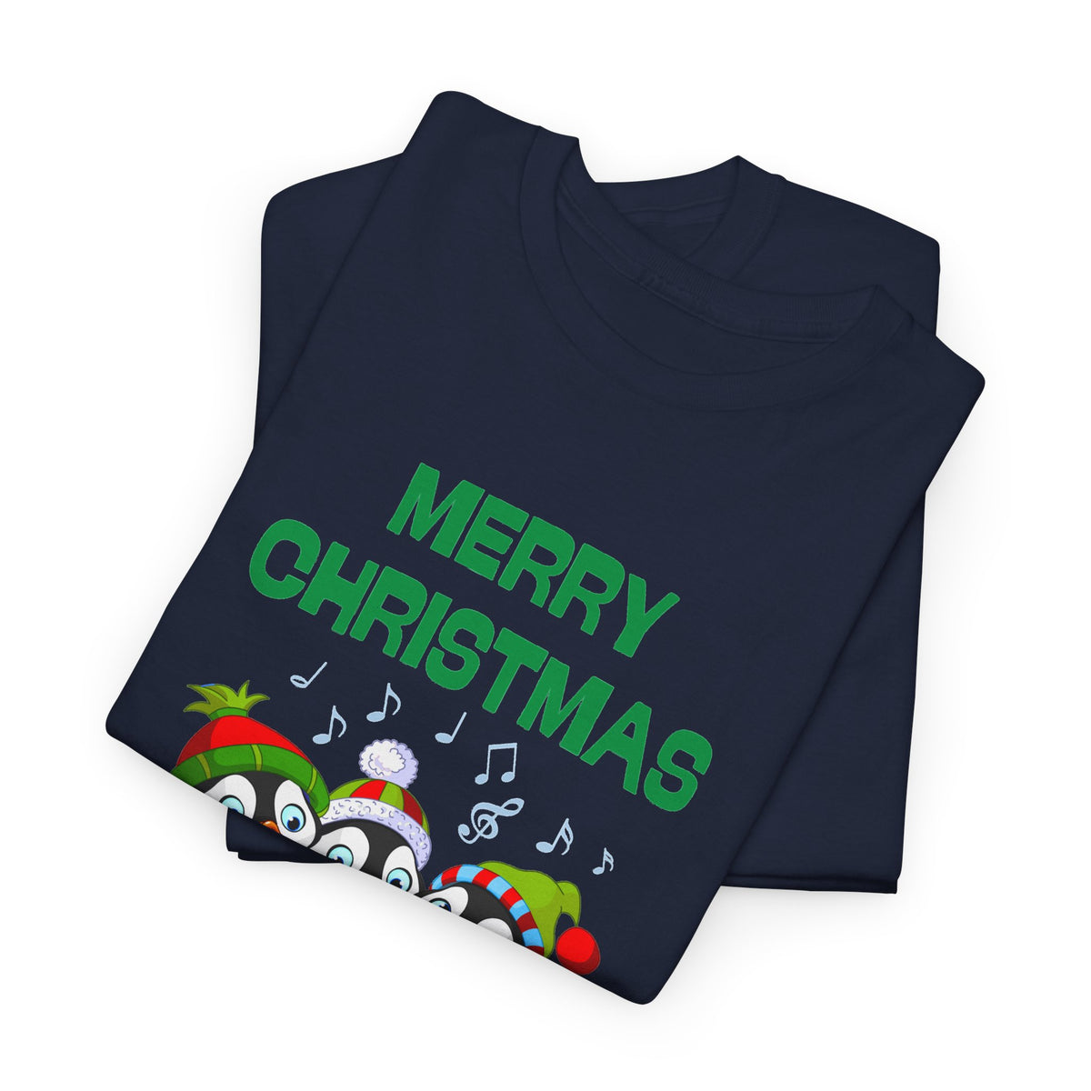 Merry Christmas Penguin Trio Holiday T-Shirt