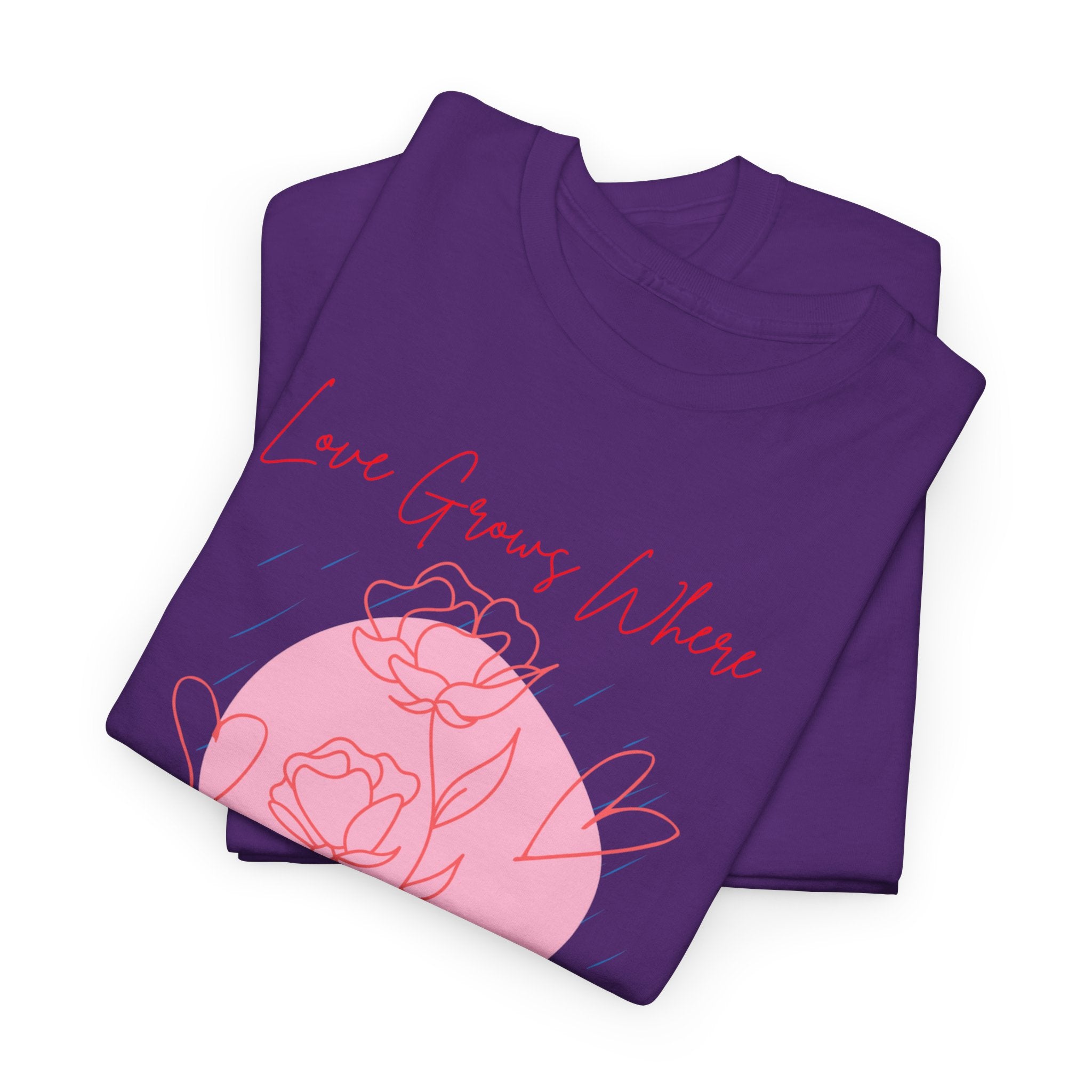 Rose Moon Graphic Tee — "Love Grows Where It’s Watered"