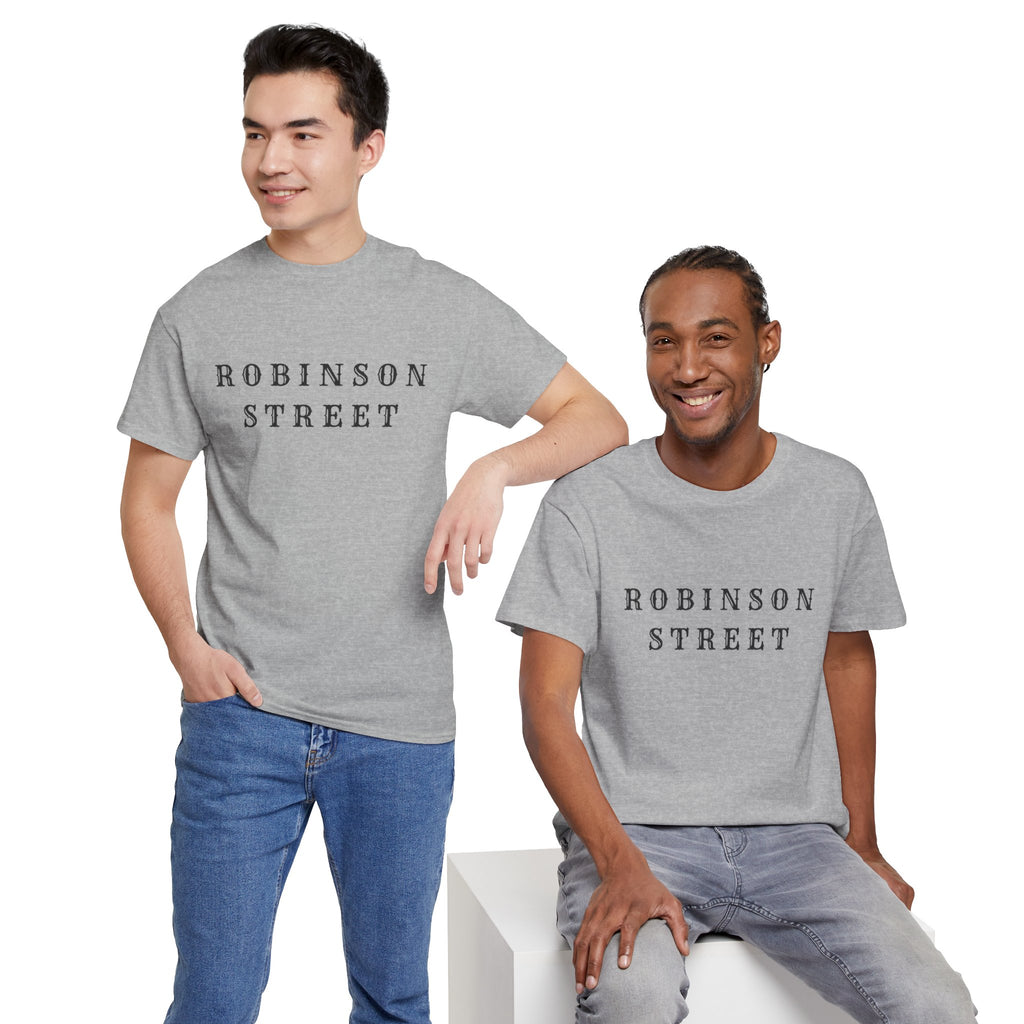 Robinson Street T-Shirt — Minimal Vintage Text Tee