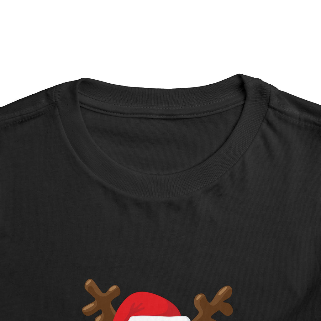 Santa’s Little Helper Reindeer Toddler Short Sleeve Tee