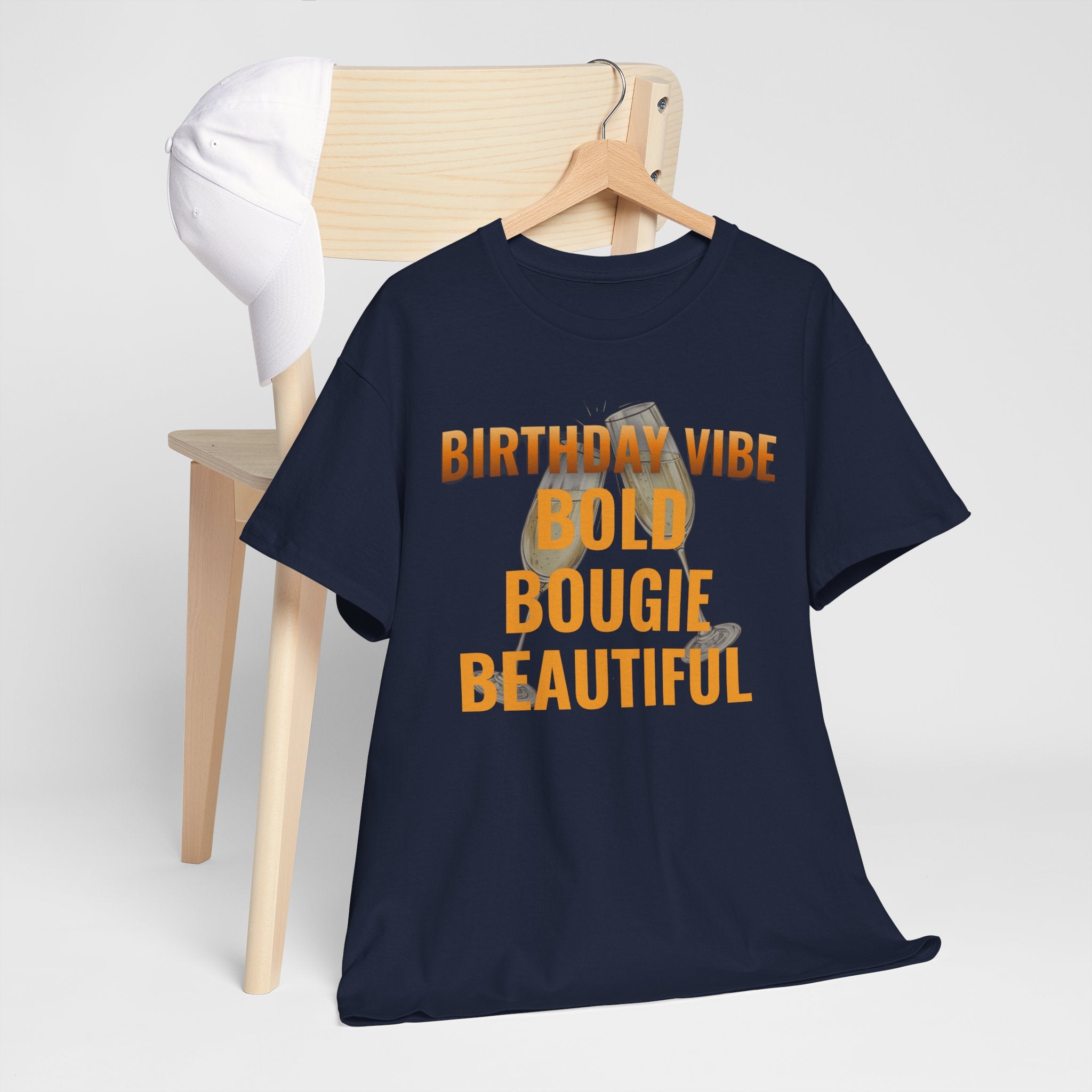 Birthday Vibe Tee — "Bold Bougie Beautiful" Graphic T-Shirt