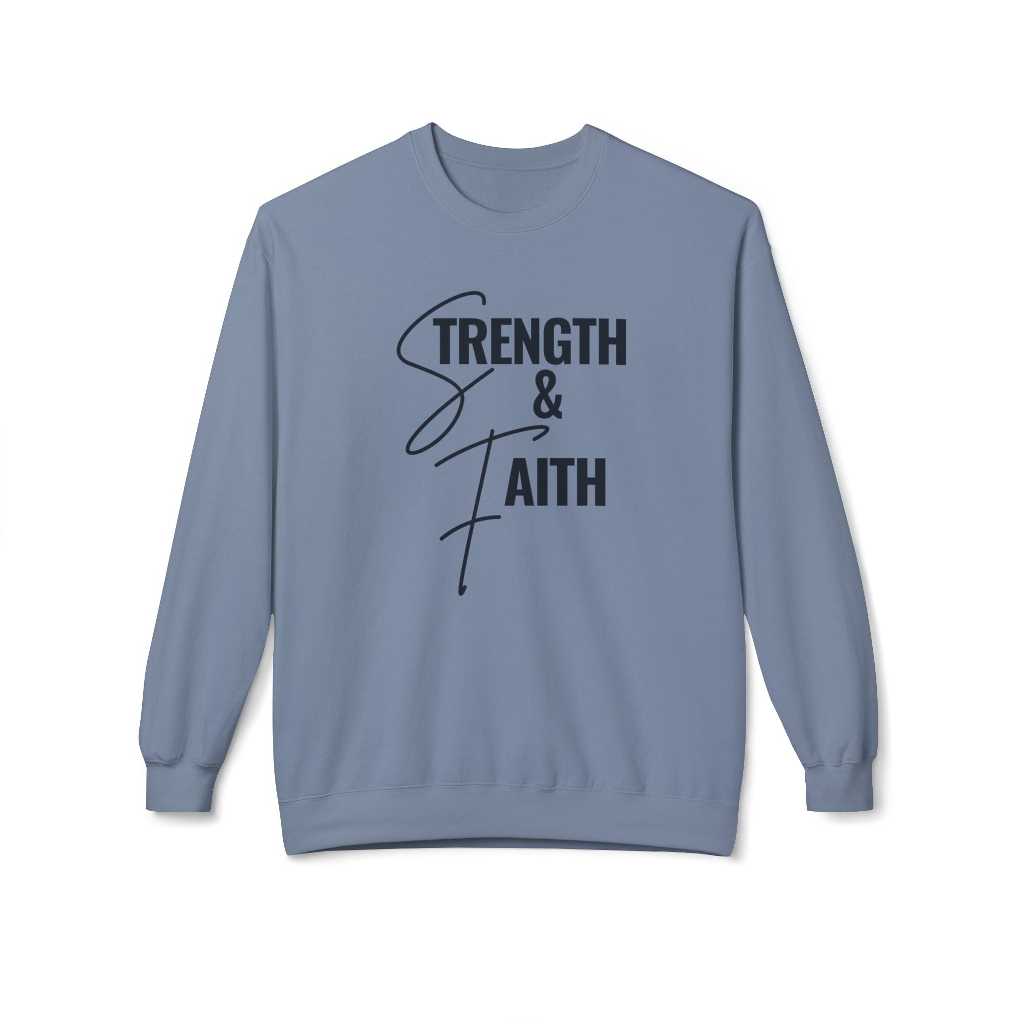 "Strength" Crewneck Sweatshirt — Minimal Inspirational Pullover