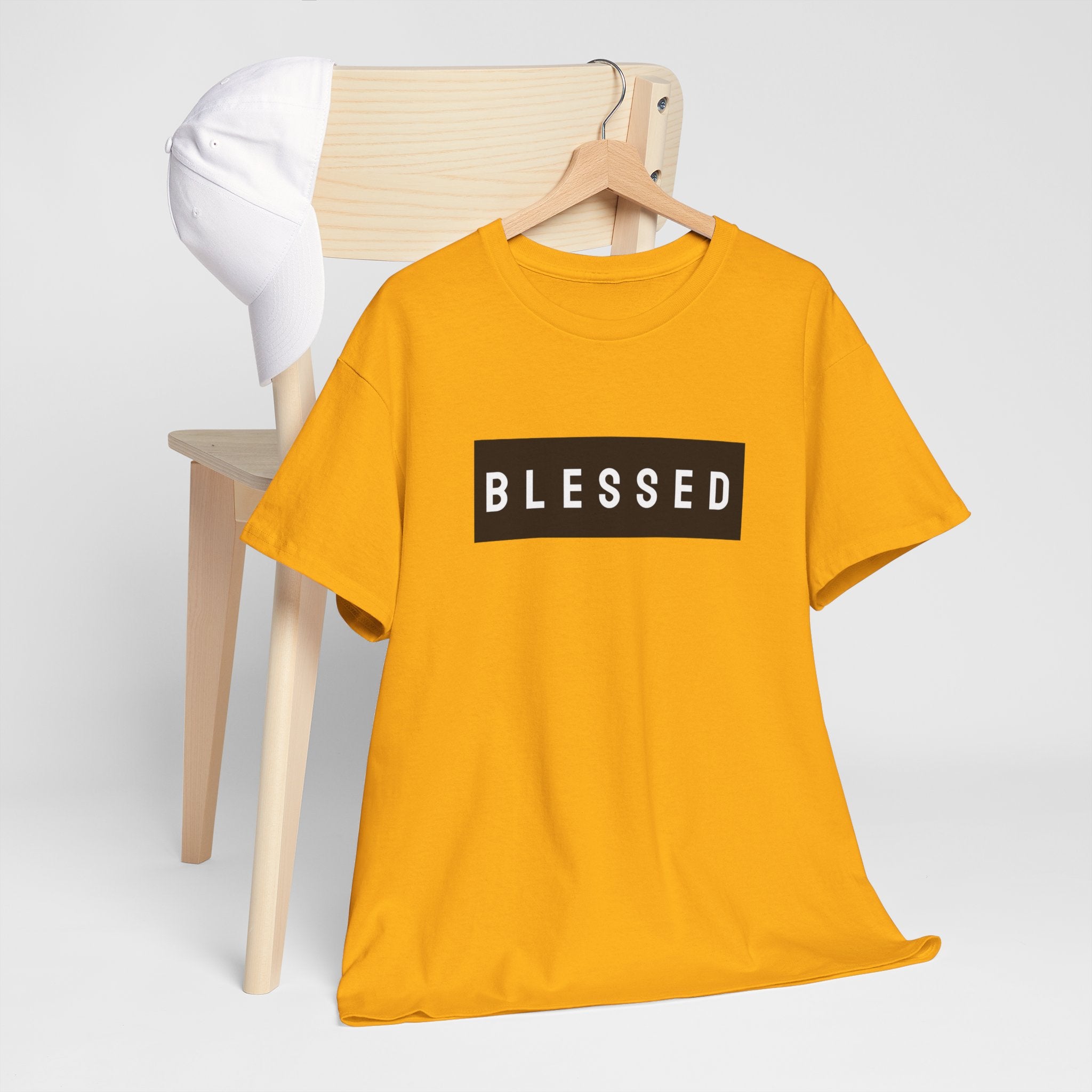 Blessed Box Logo T‑Shirt — Minimal Faith Graphic Tee