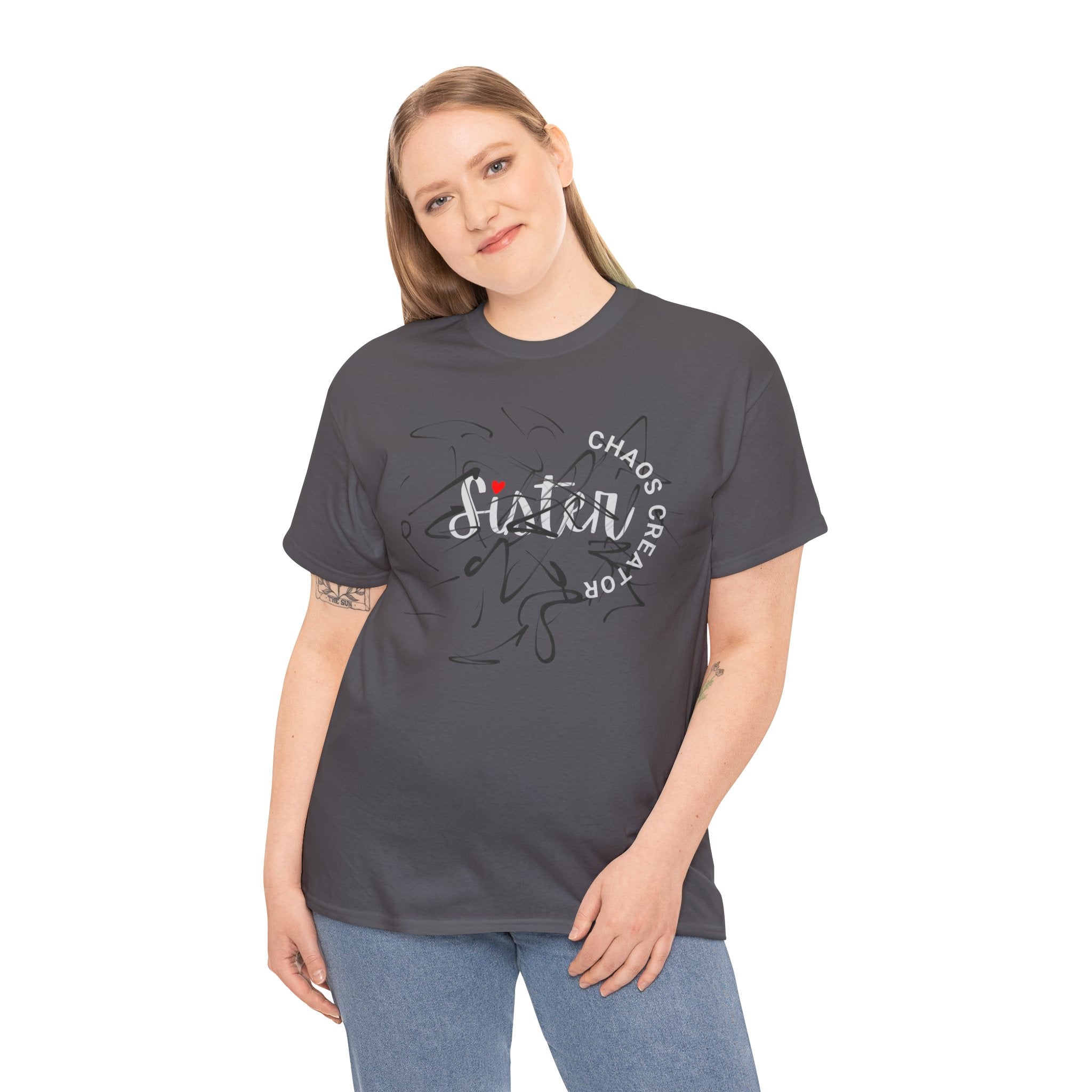Sister Tee — 'Chaos Creator' Lightweight Sister Graphic T-Shirt